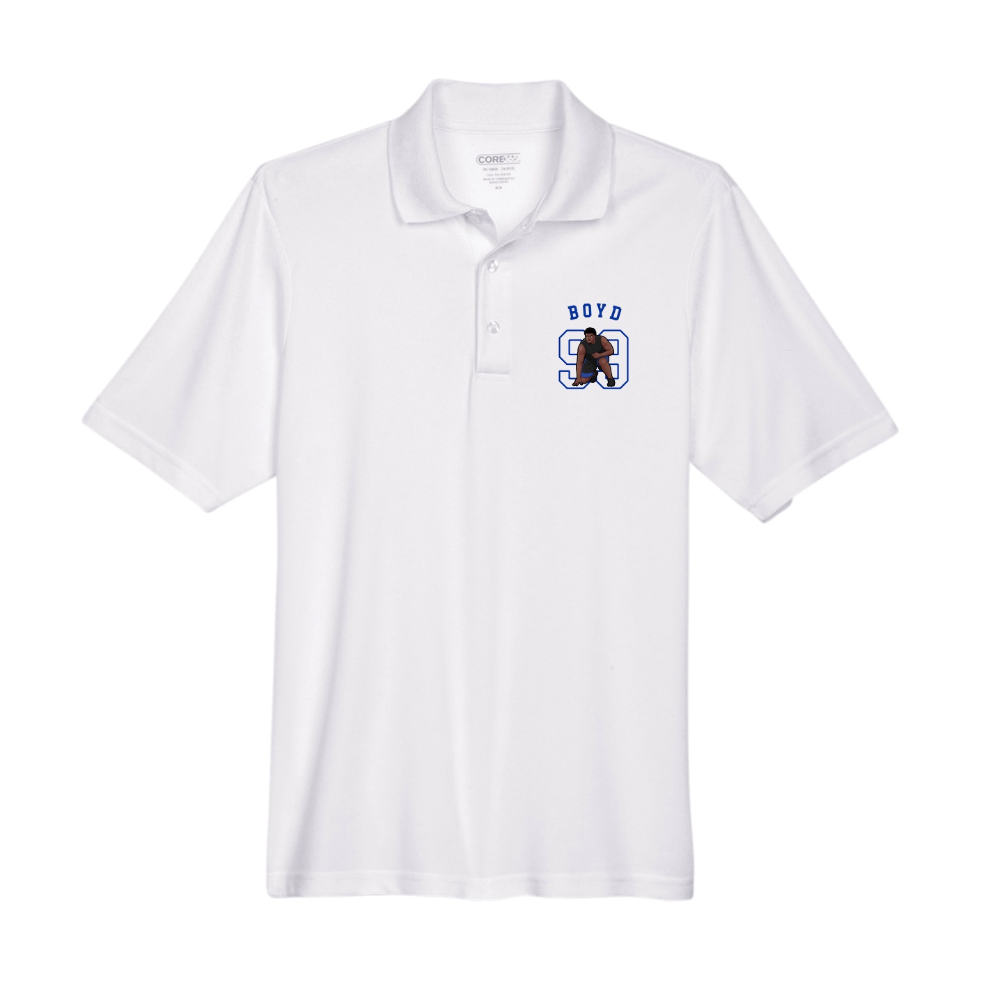 Performance Polo — Shirsey Arch in White