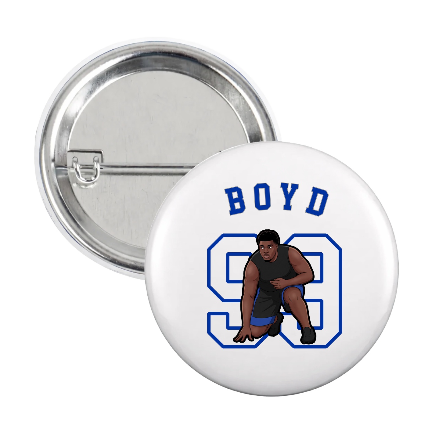 Game Day Button — Shirsey Arch in White
