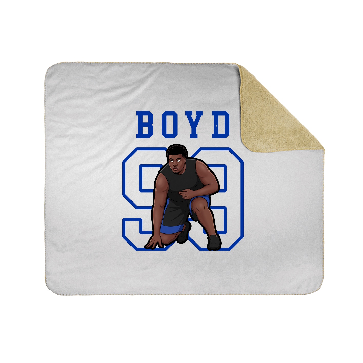 Throw Blanket — Shirsey in White