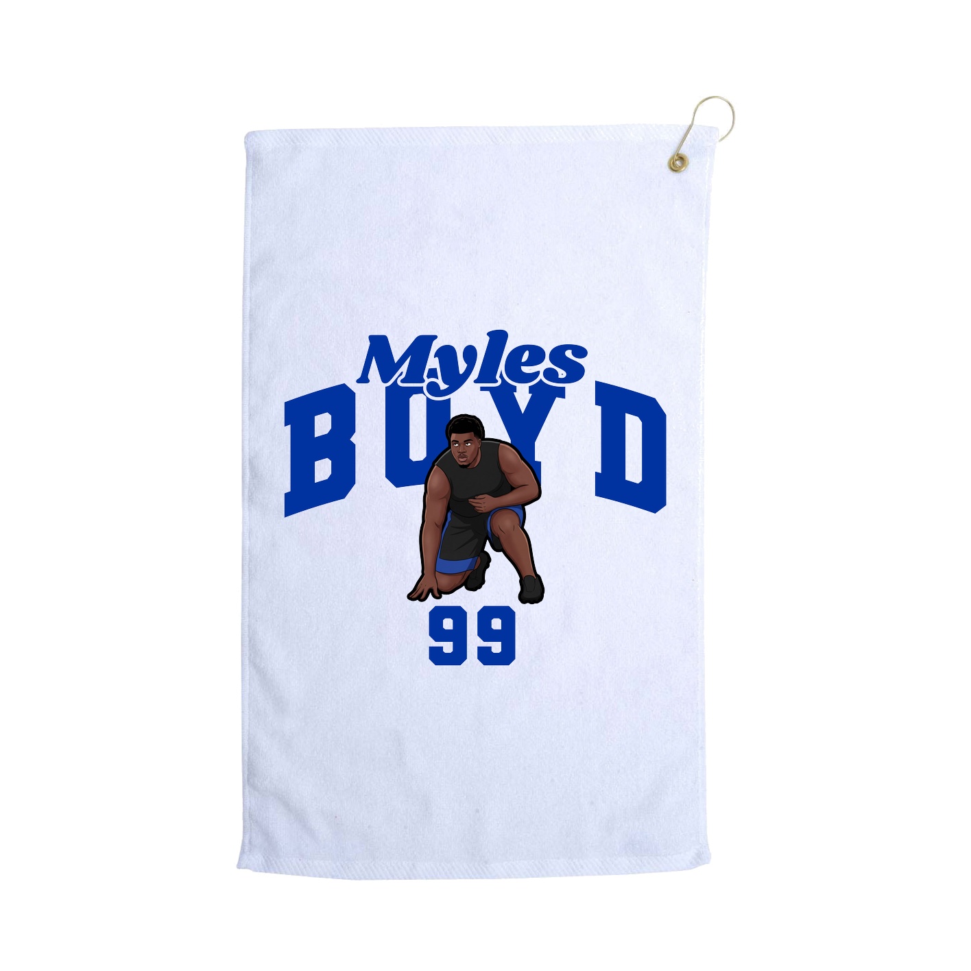Golf Towel — Signature Arch in White