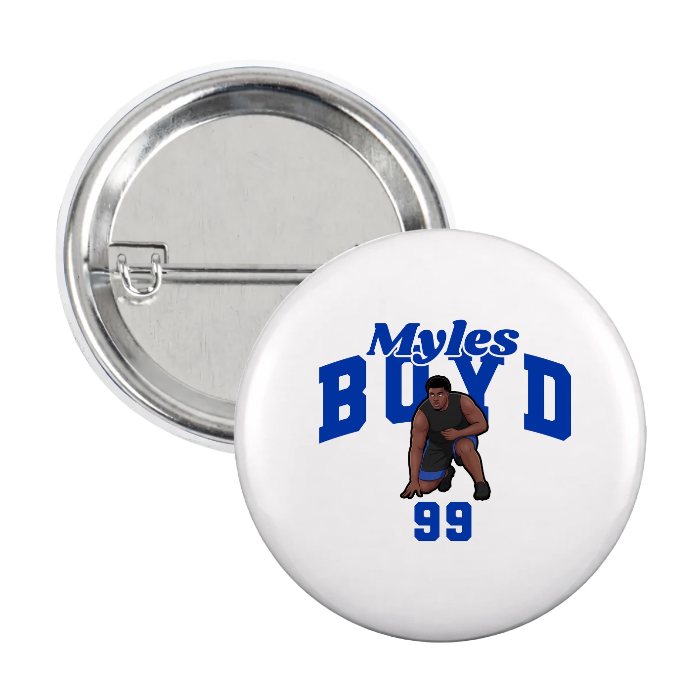 Game Day Button — Signature Arch in White