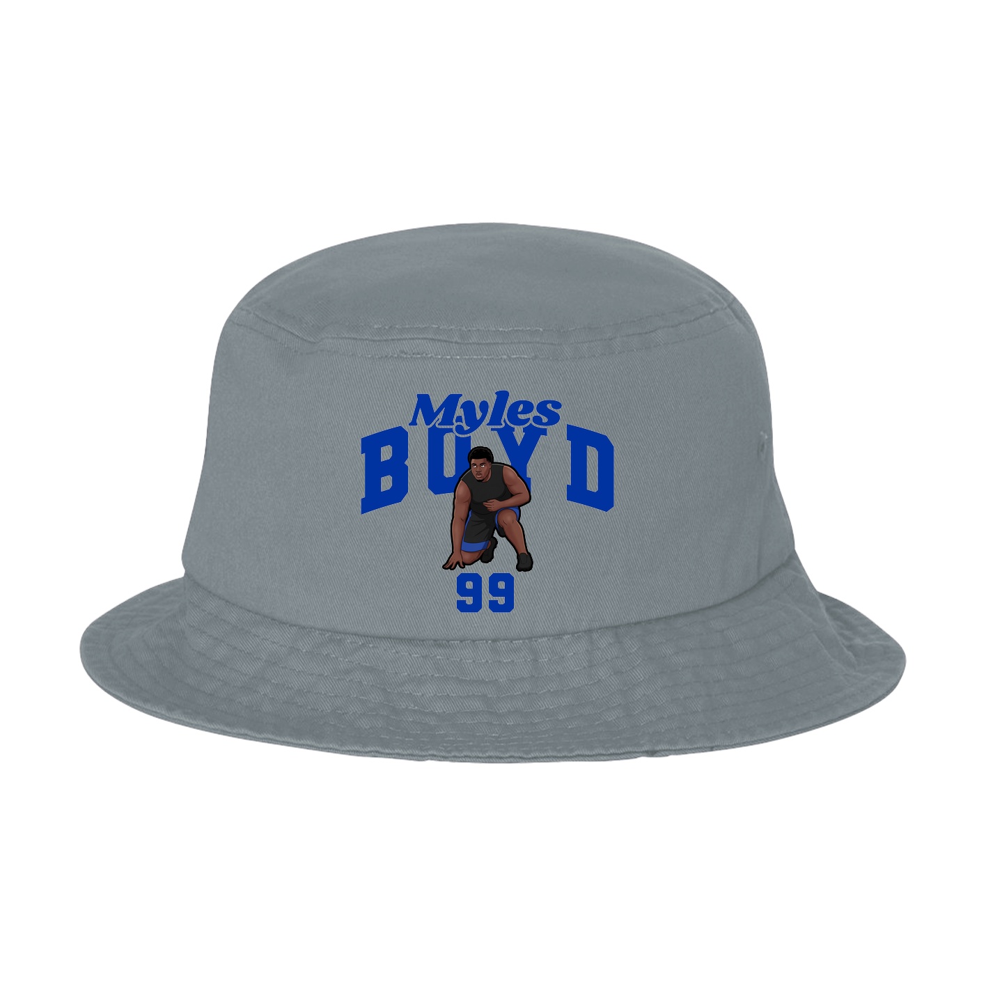 Bucket Cap — Signature Arch in Grey