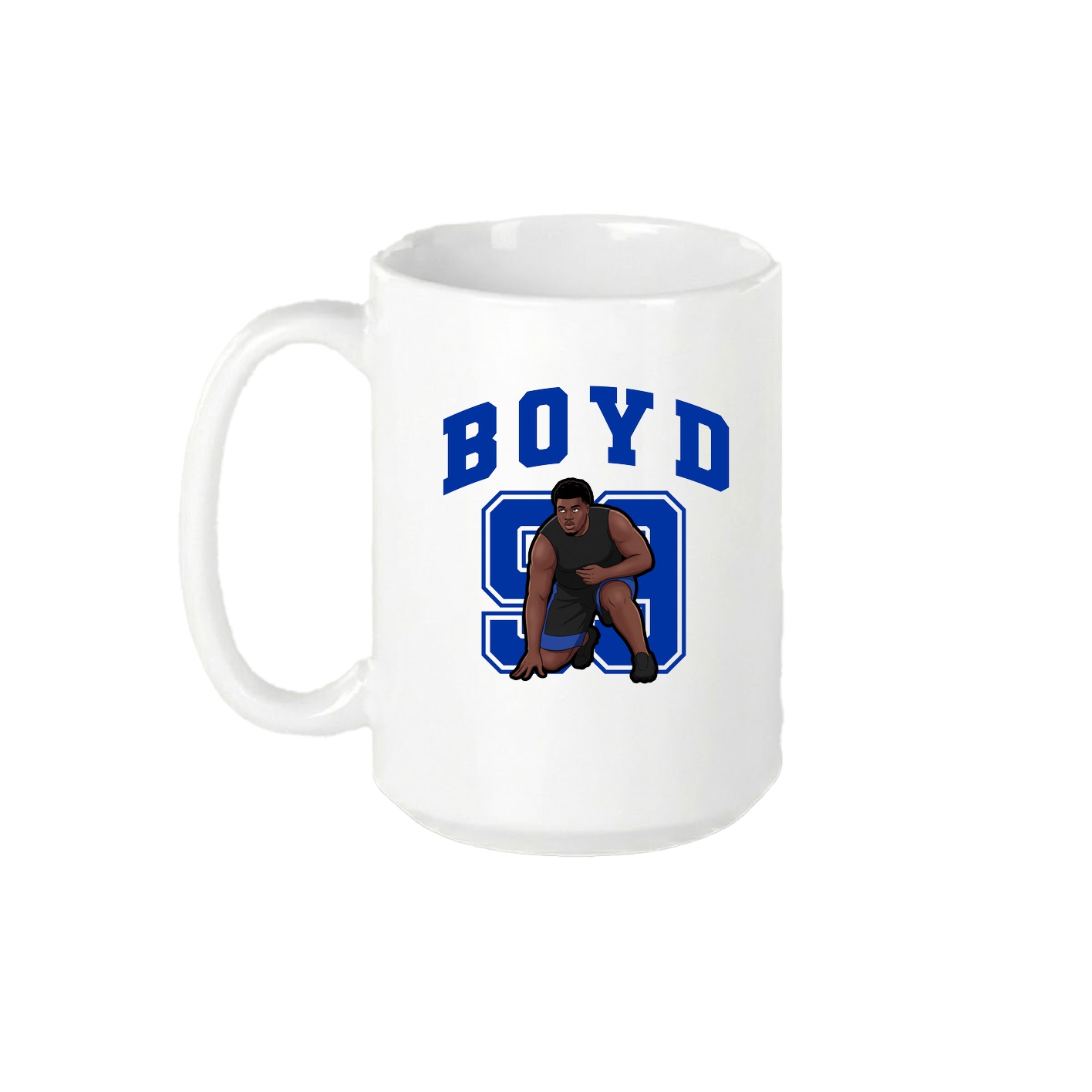 15oz Coffee Mug — Number in White