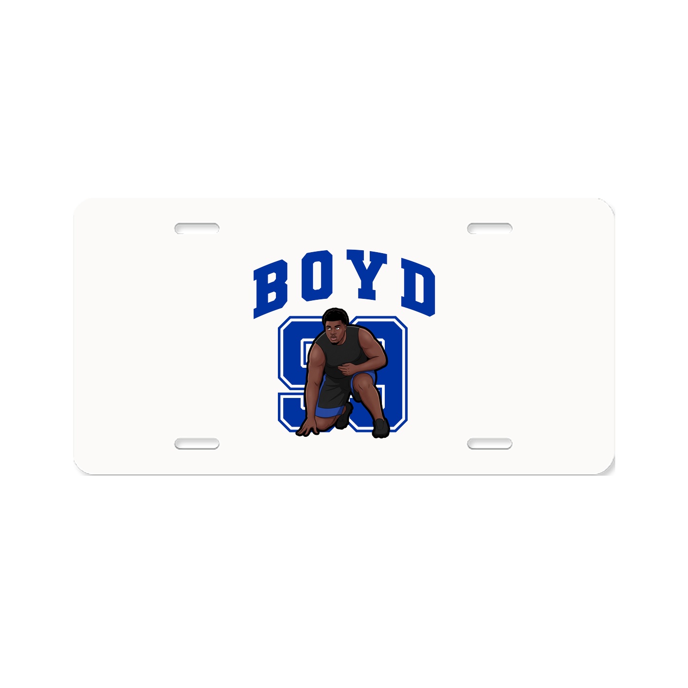 License Plate — Number in Classic