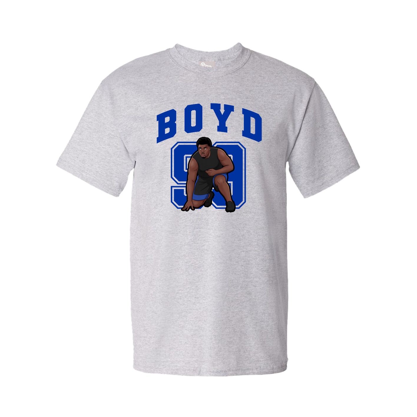 Youth Tee — Number in Grey
