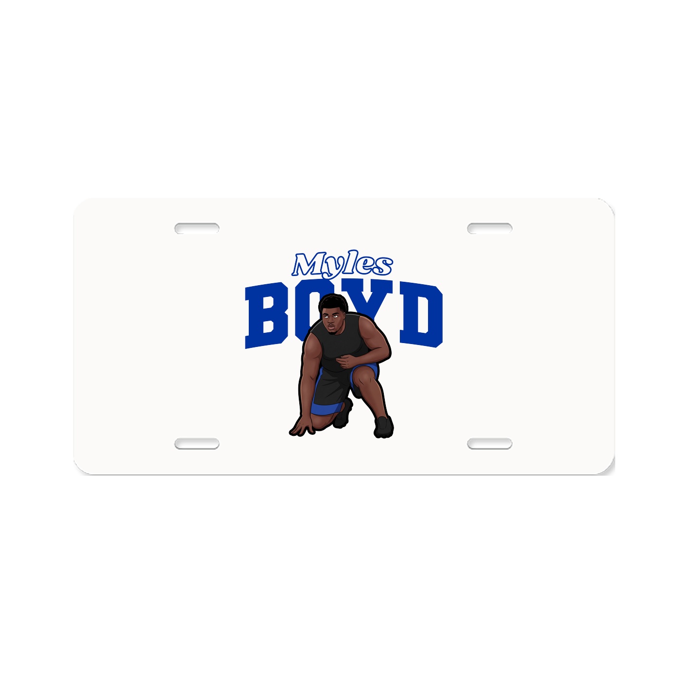 License Plate — Name Arch in Classic