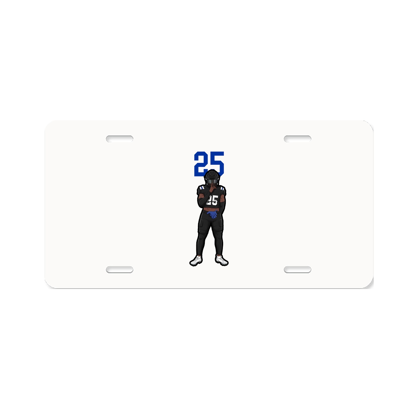 License Plate — Number Top in Classic