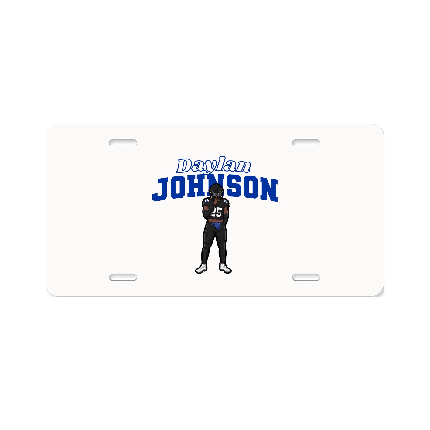 License Plate — Name Arch in Classic