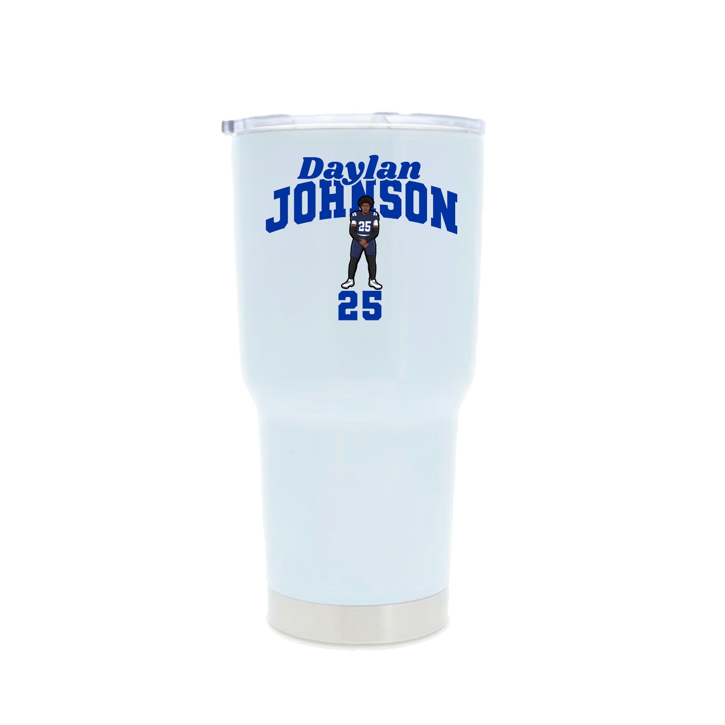 30oz Stainless Steel Tumbler — Signature Arch in White