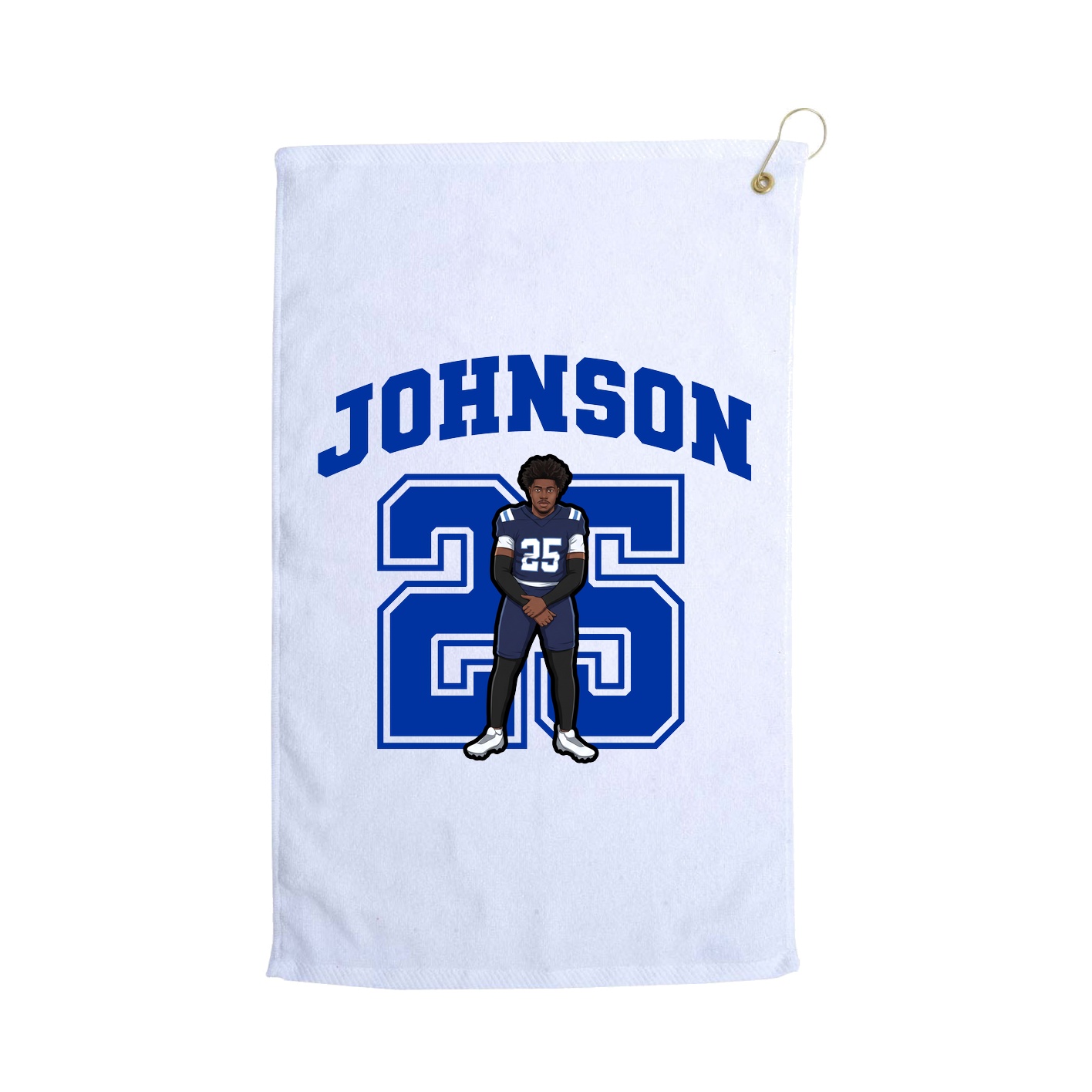 Golf Towel — Number in White