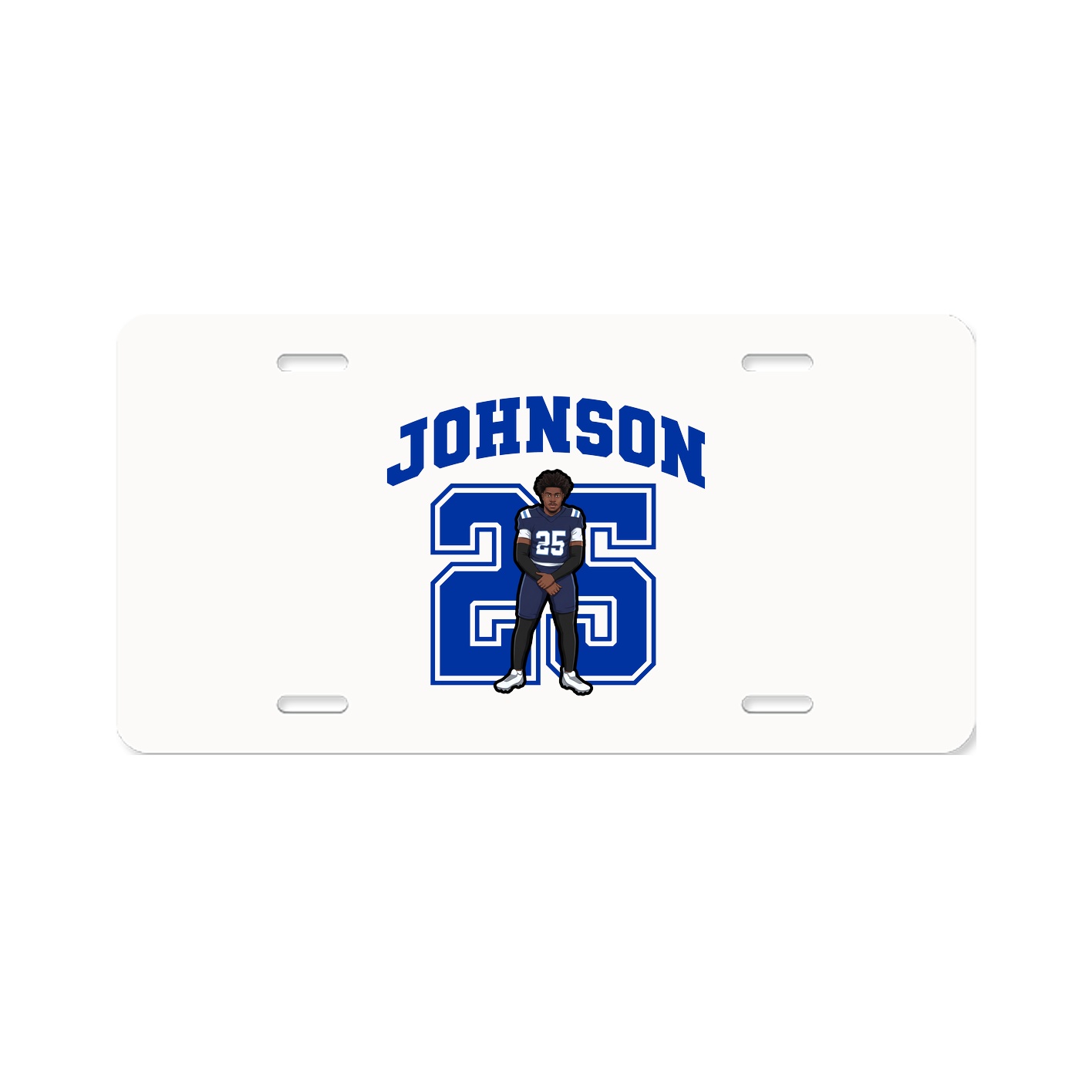 License Plate — Number in Classic