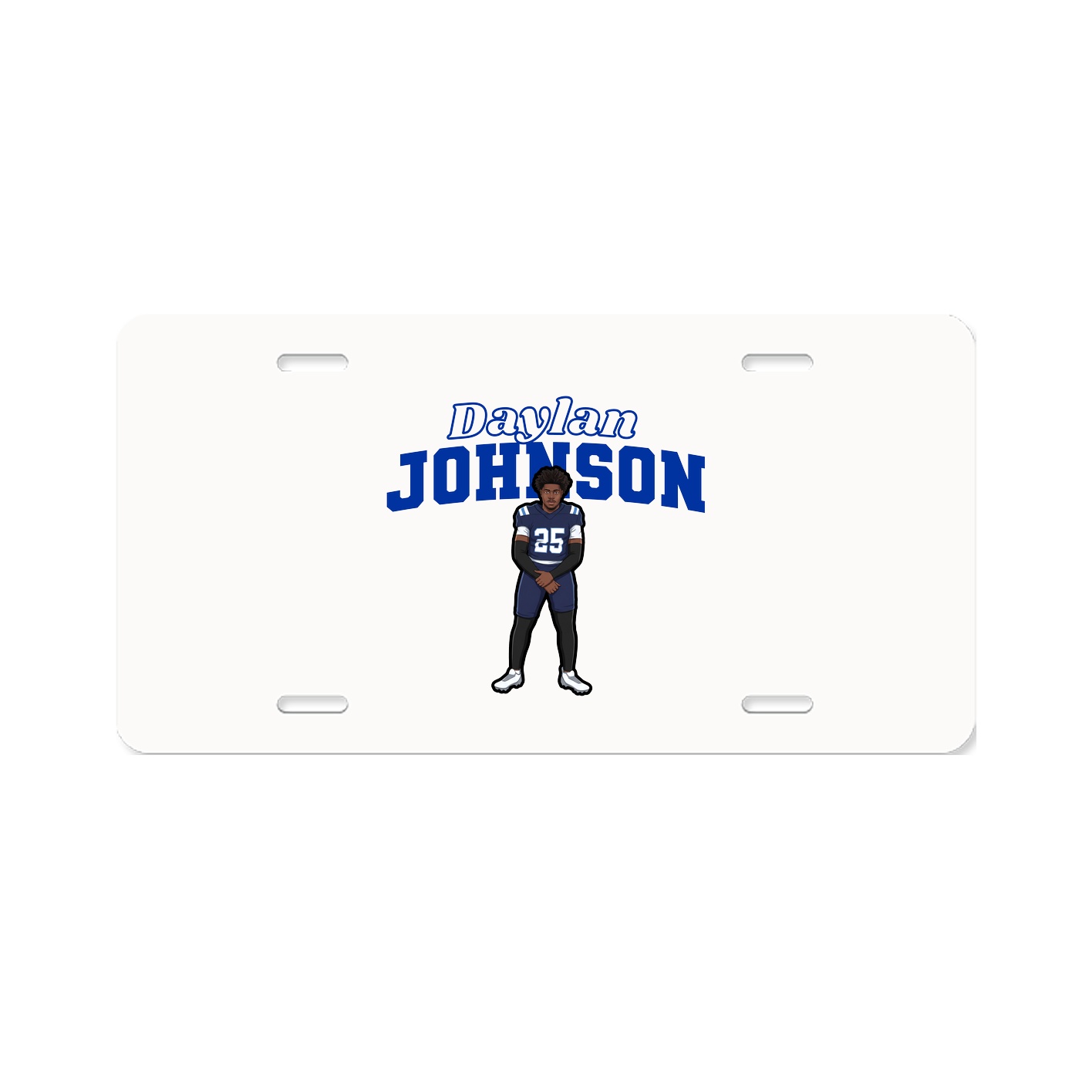 License Plate — Name Arch in Classic