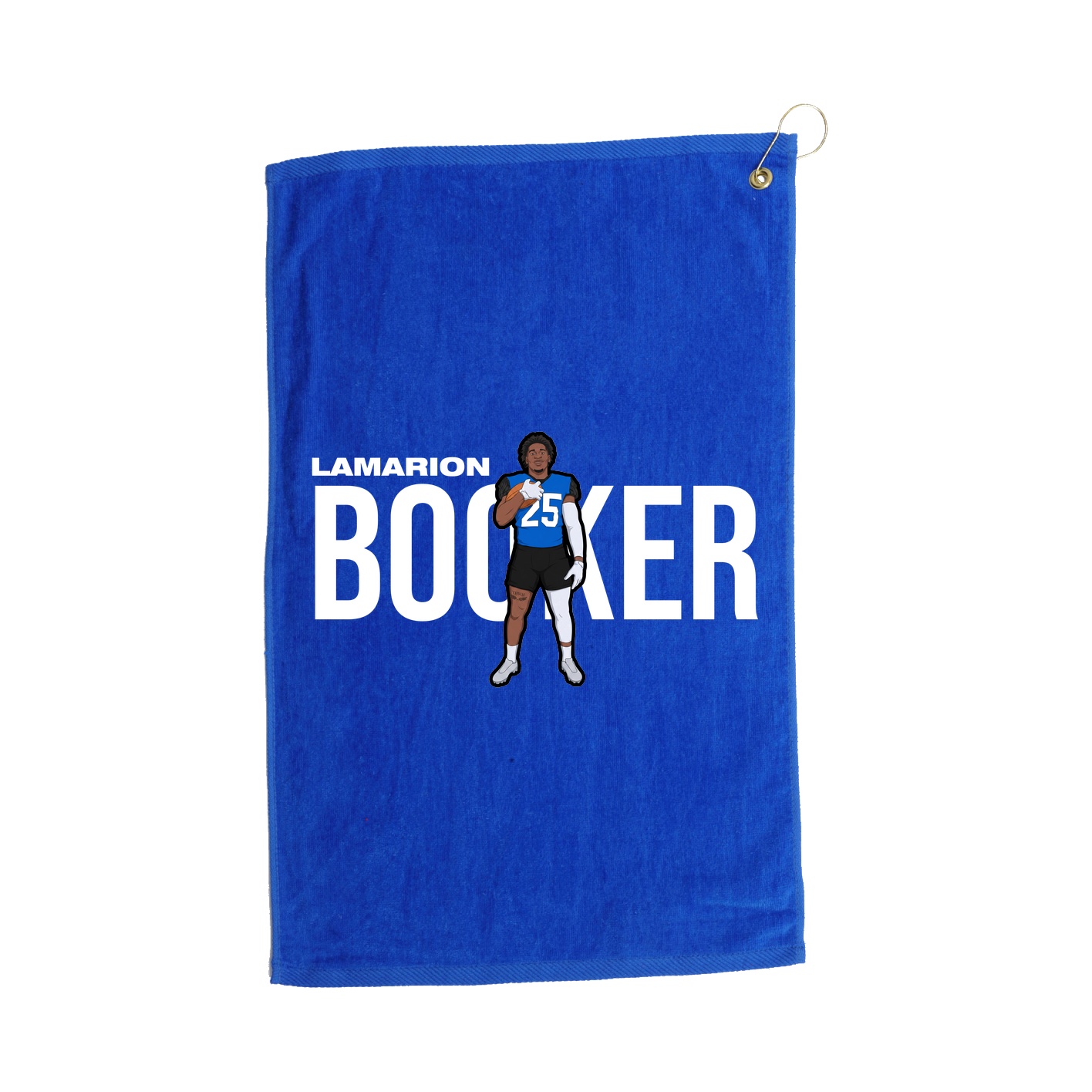 Golf Towel — Player Name in Royal