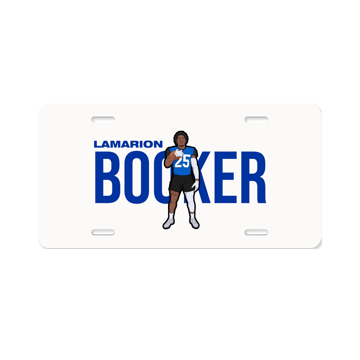 License Plate — Player Name in Classic