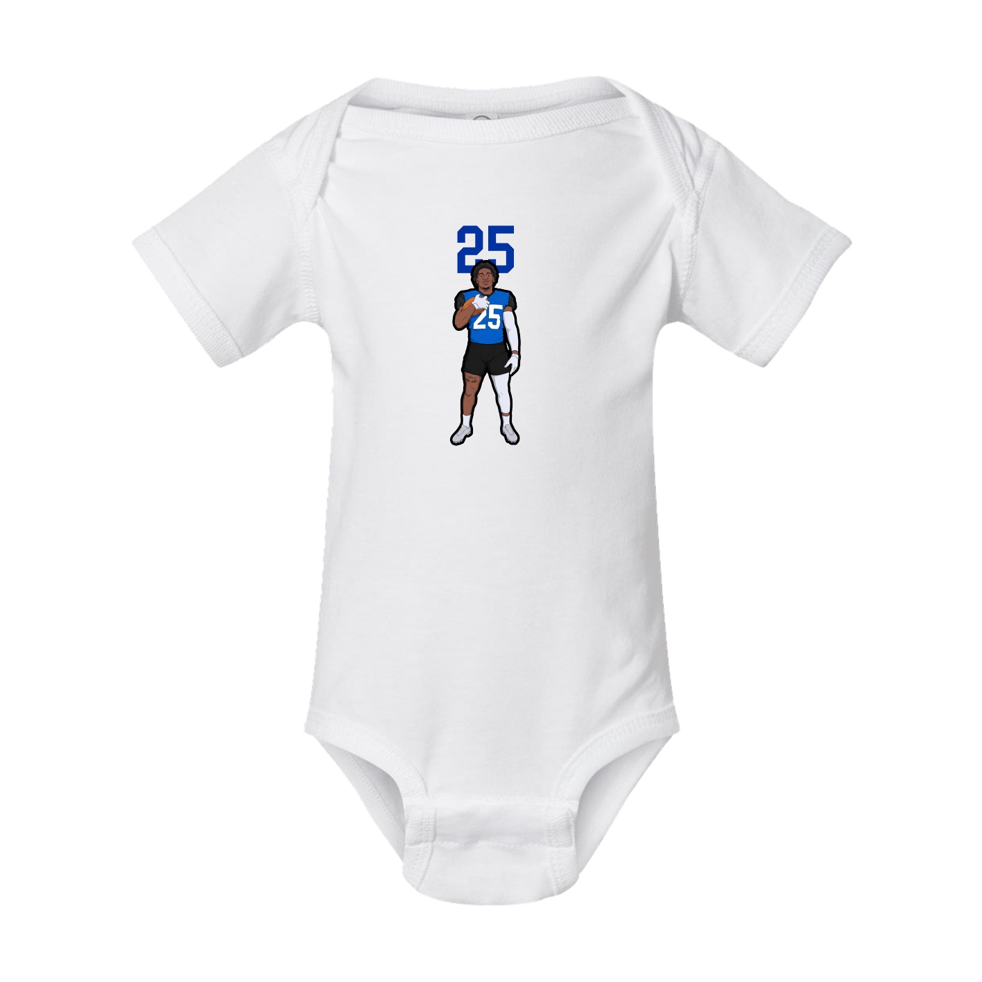 Baby Onesie — Number Top in White