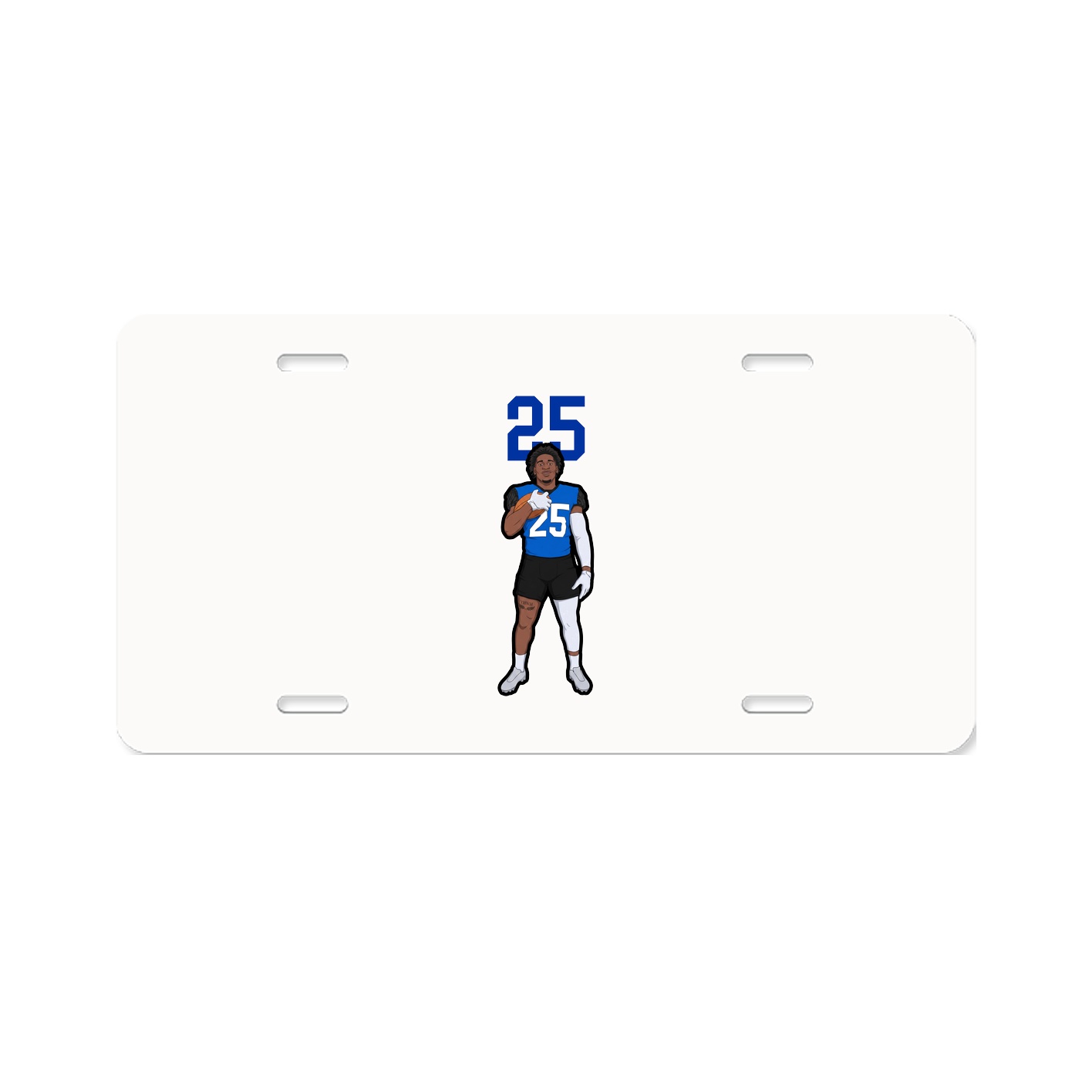 License Plate — Number Top in Classic