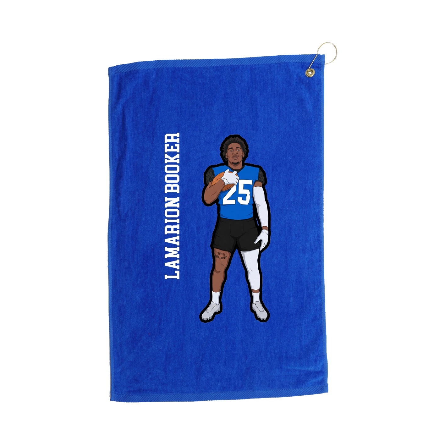 Golf Towel — Name Vertical in Royal