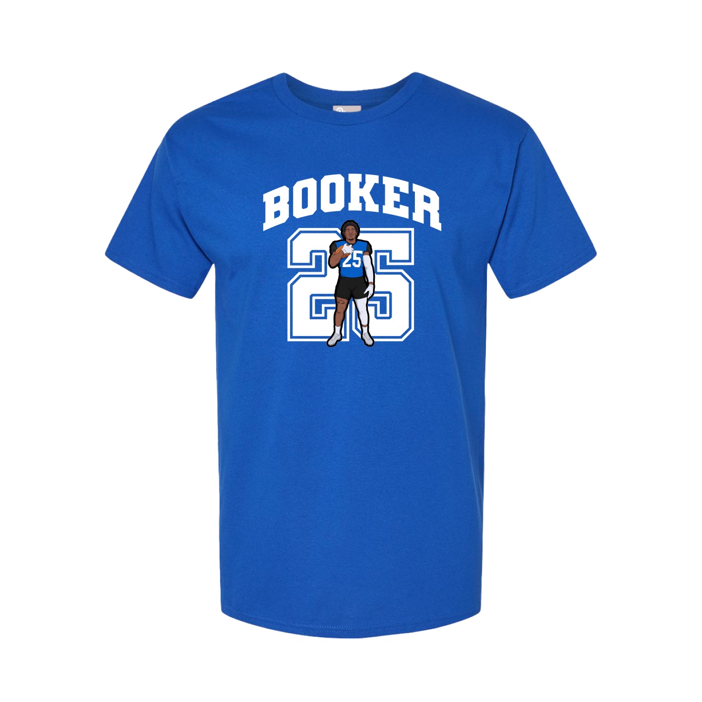 Youth Tee — Number in Royal