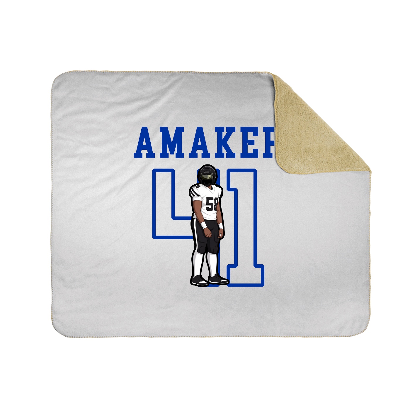 Throw Blanket — Shirsey in White