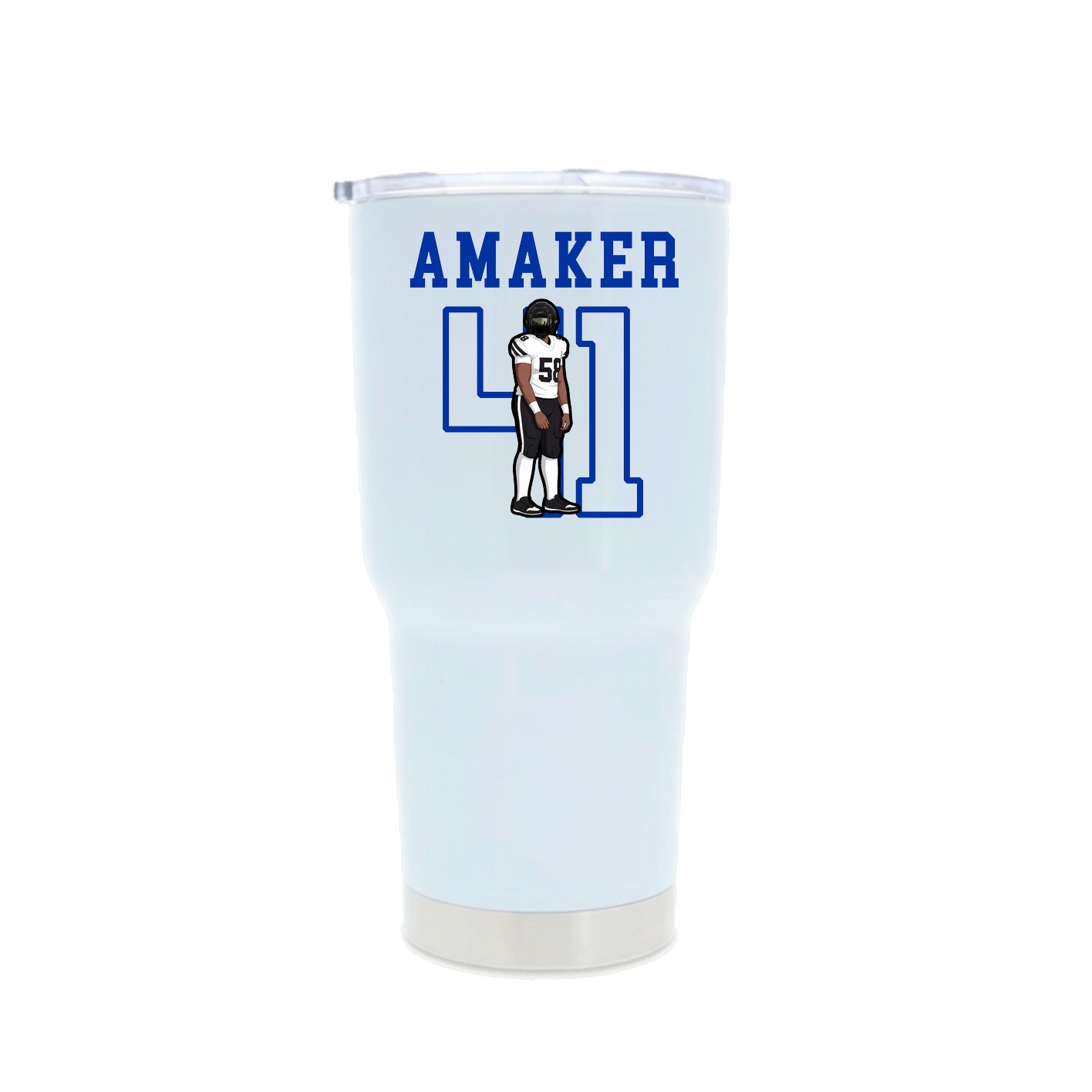30oz Stainless Steel Tumbler — Shirsey in White