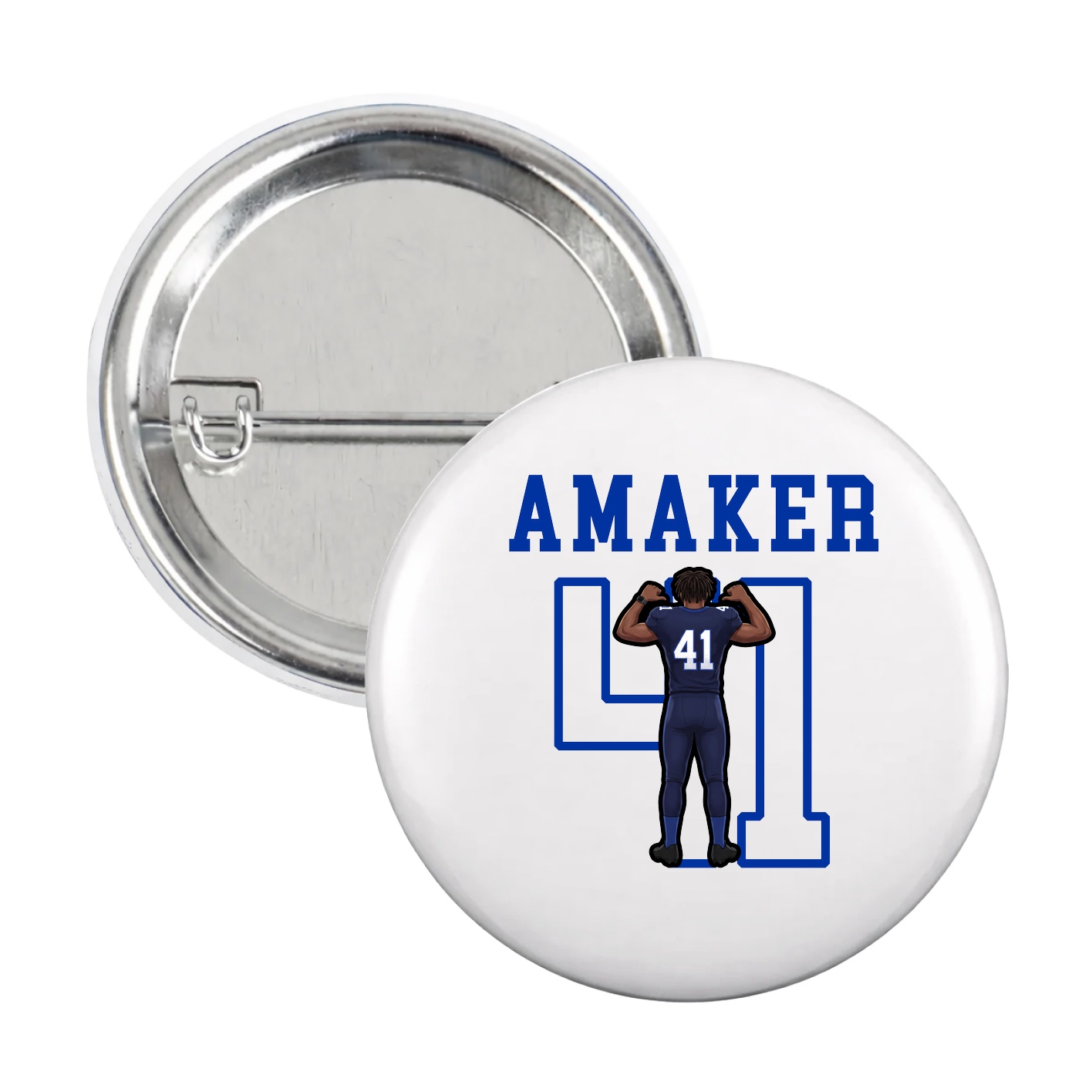 Game Day Button — Shirsey in White