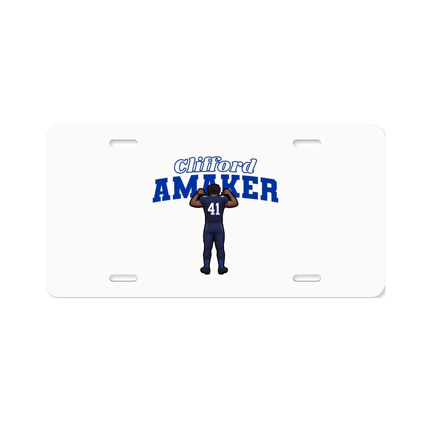 License Plate — Name Arch in Classic