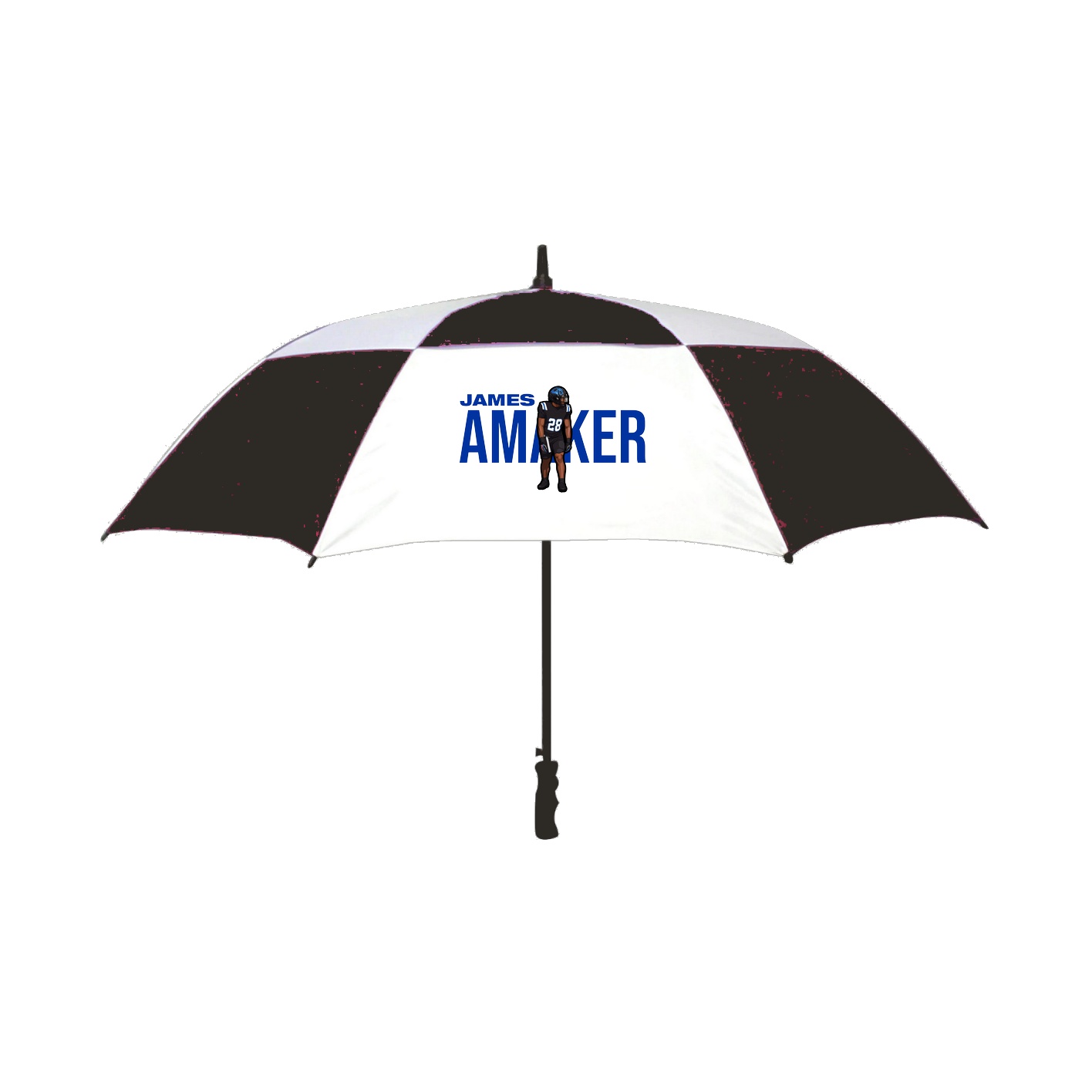 Golf Umbrella — Player Name in Black