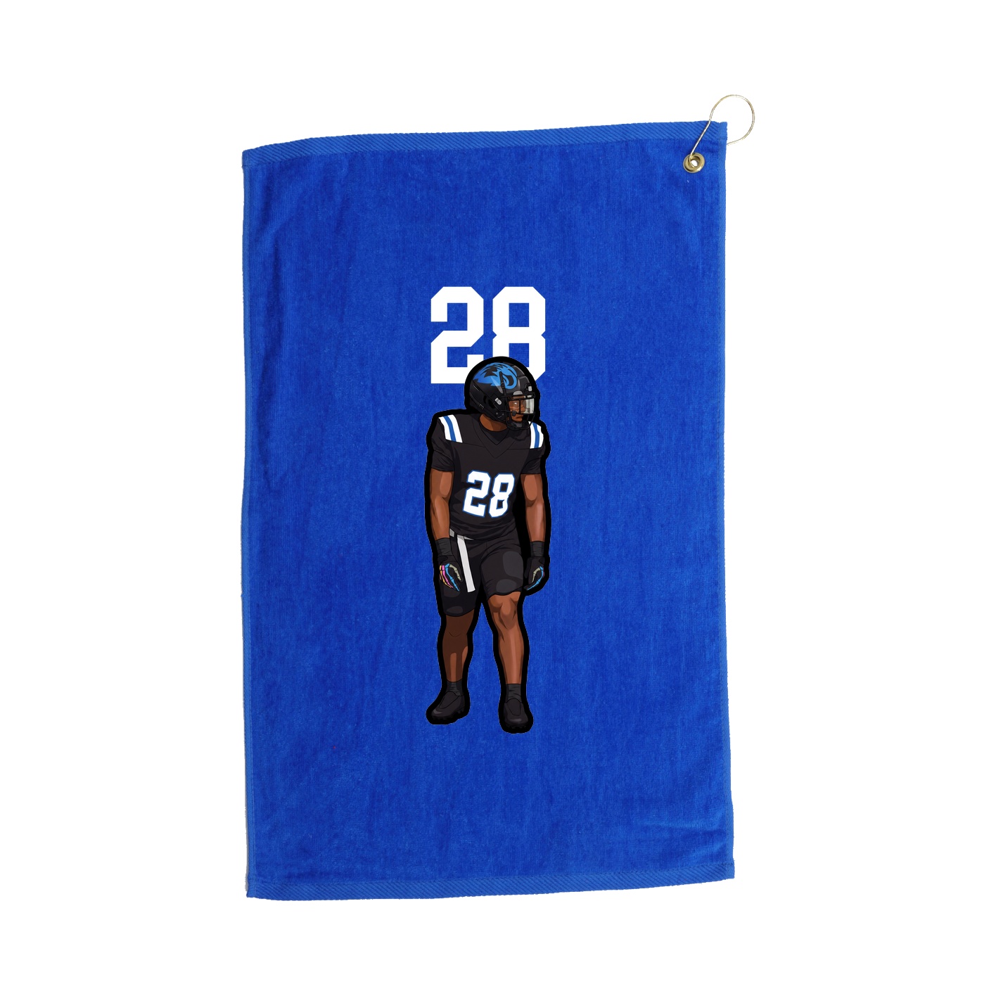 Golf Towel — Number Top in Royal