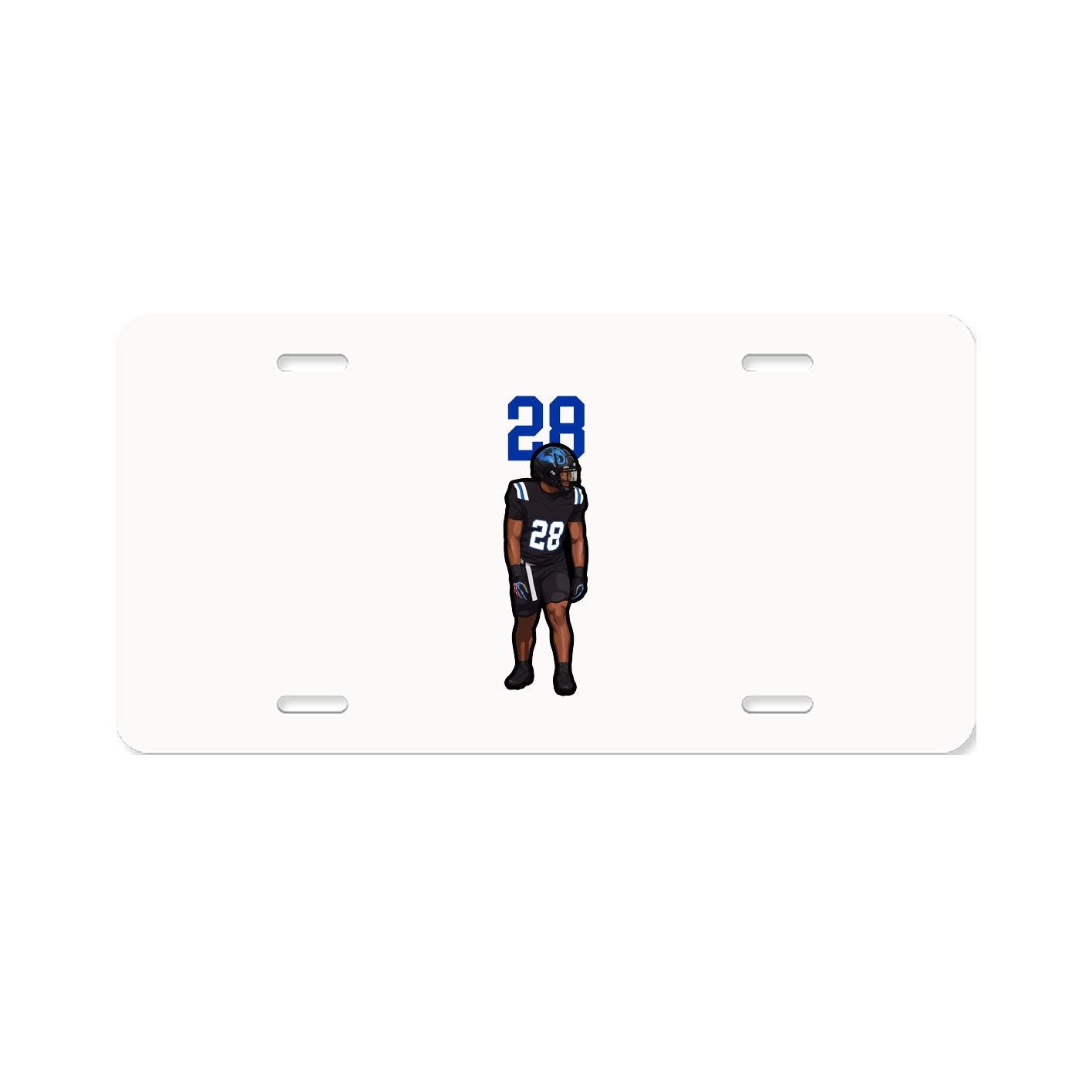 License Plate — Number Top in Classic