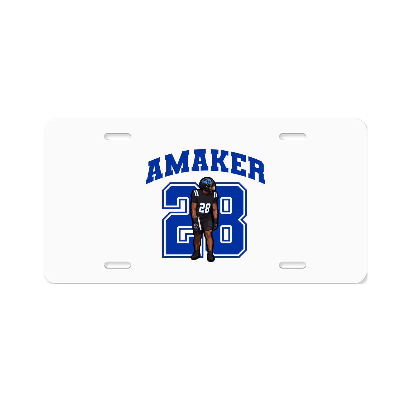 License Plate — Number in Classic
