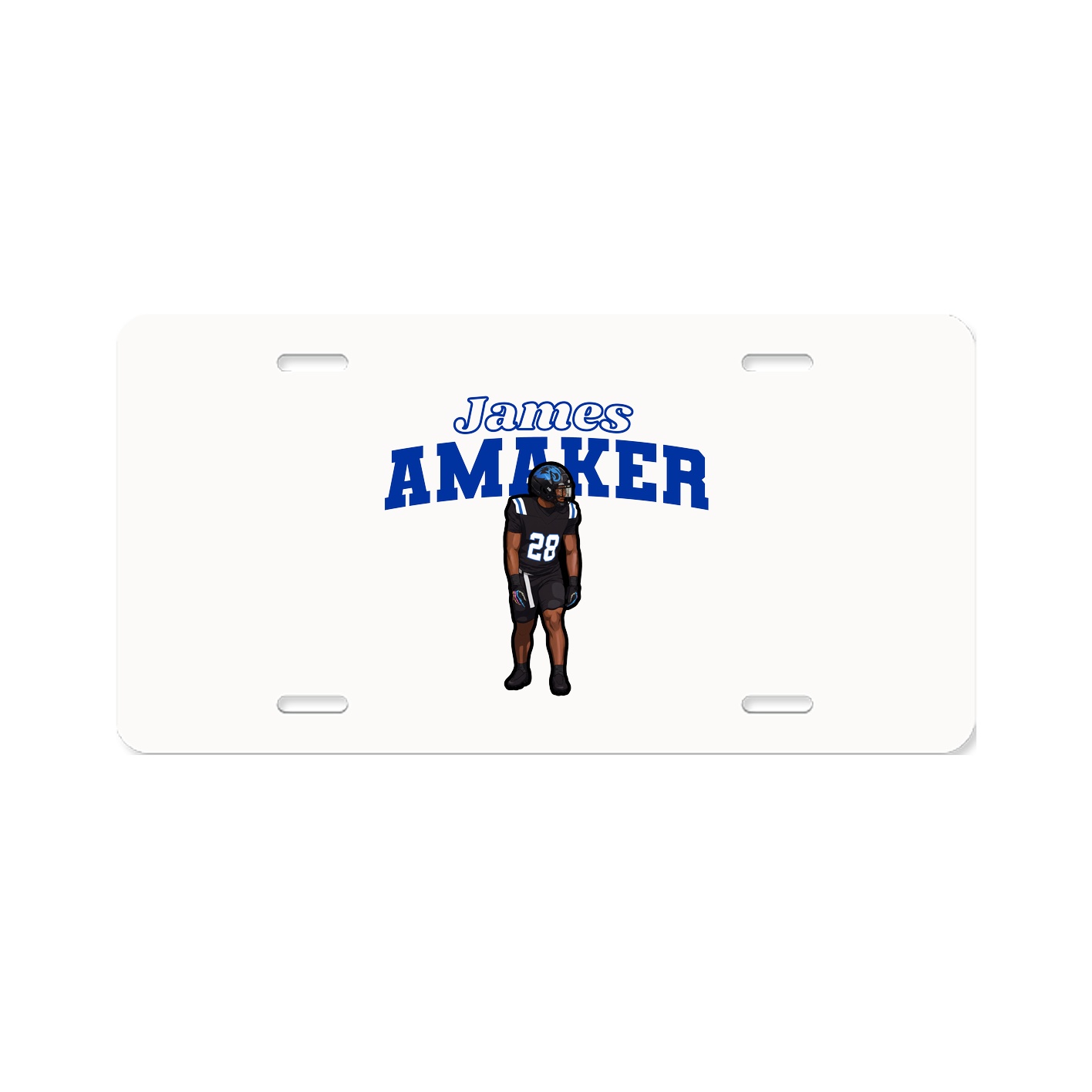 License Plate — Name Arch in Classic
