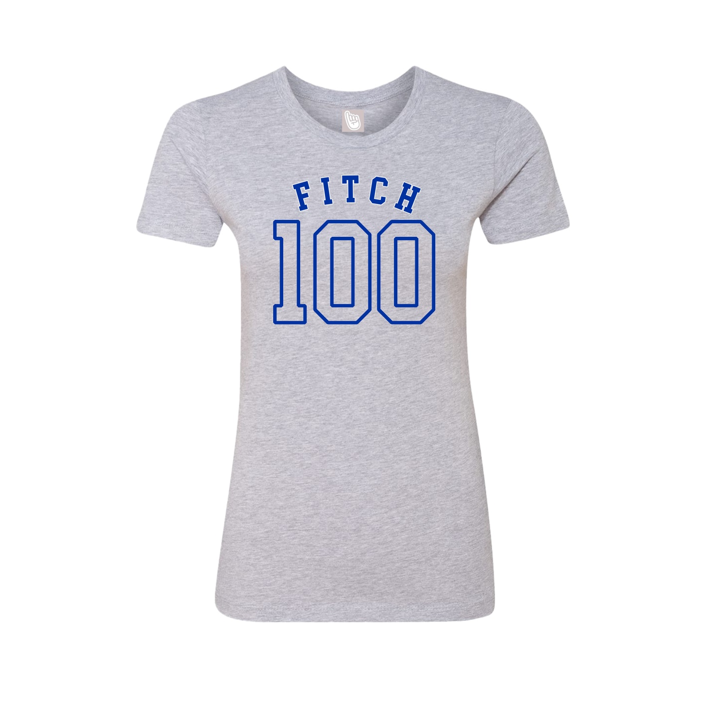 Fitted Women's Tee — Shirsey Arch in Grey