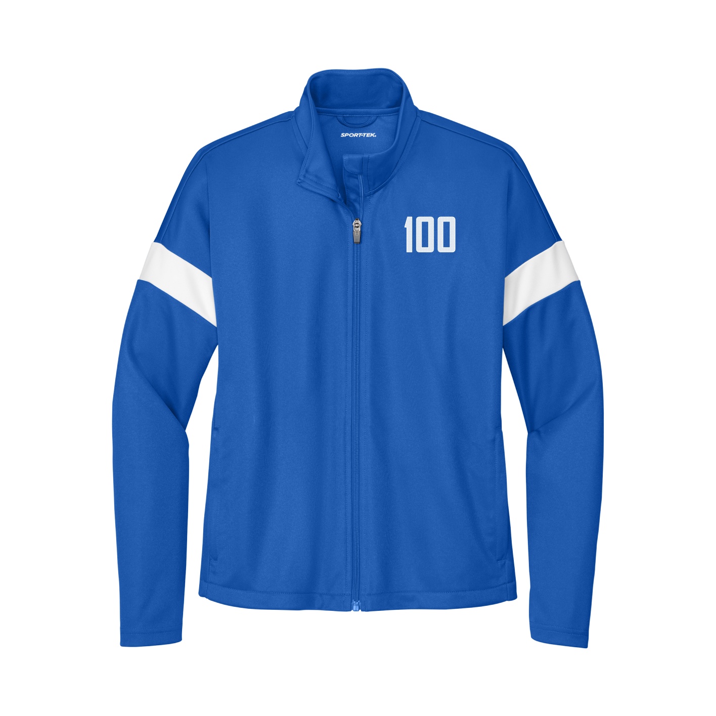 Womens Team Travel Full-Zip Jacket — Front Shirsy in Royal/White