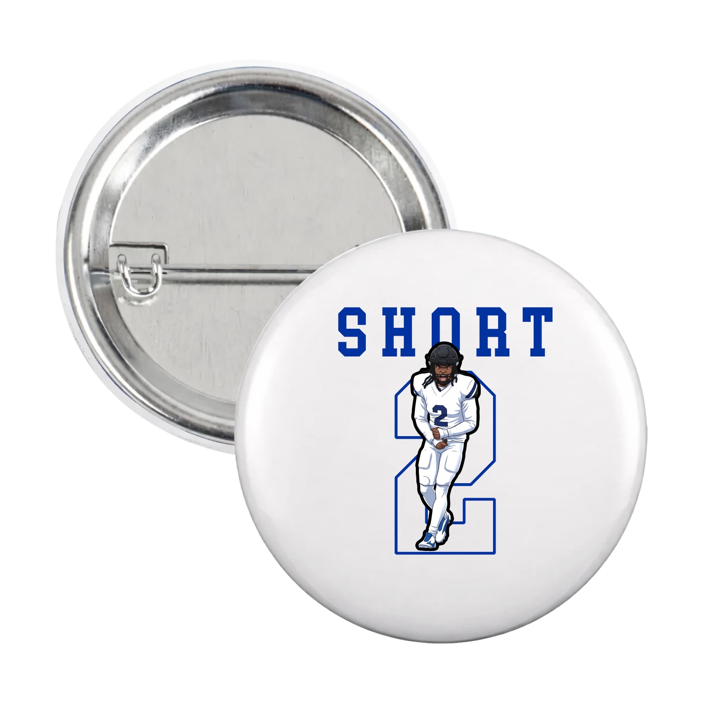 Game Day Button — Shirsey in White