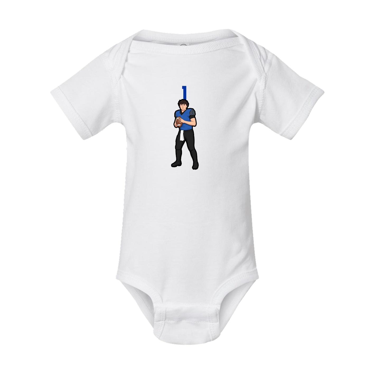 Baby Onesie — Number Top in White