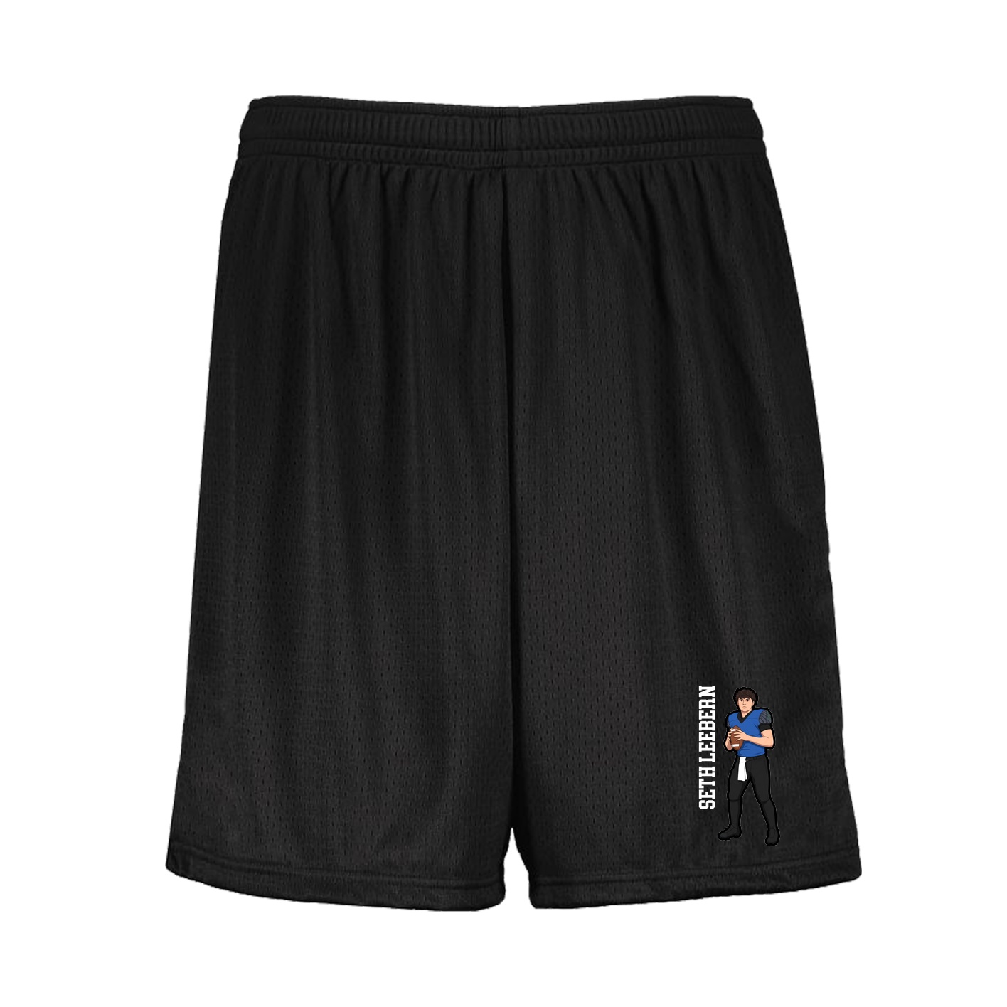 Shorts — Name Vertical in Black