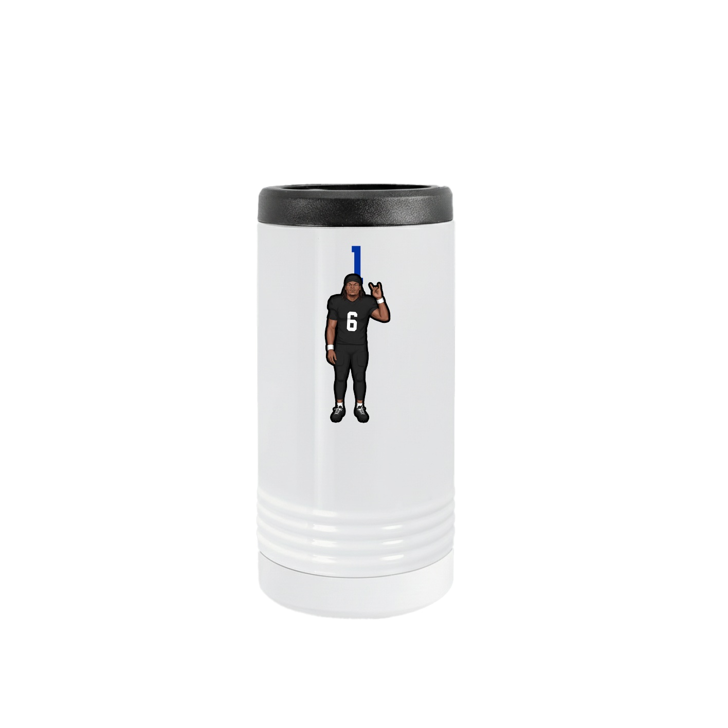 Slim Beverage Holder — Number Top in White