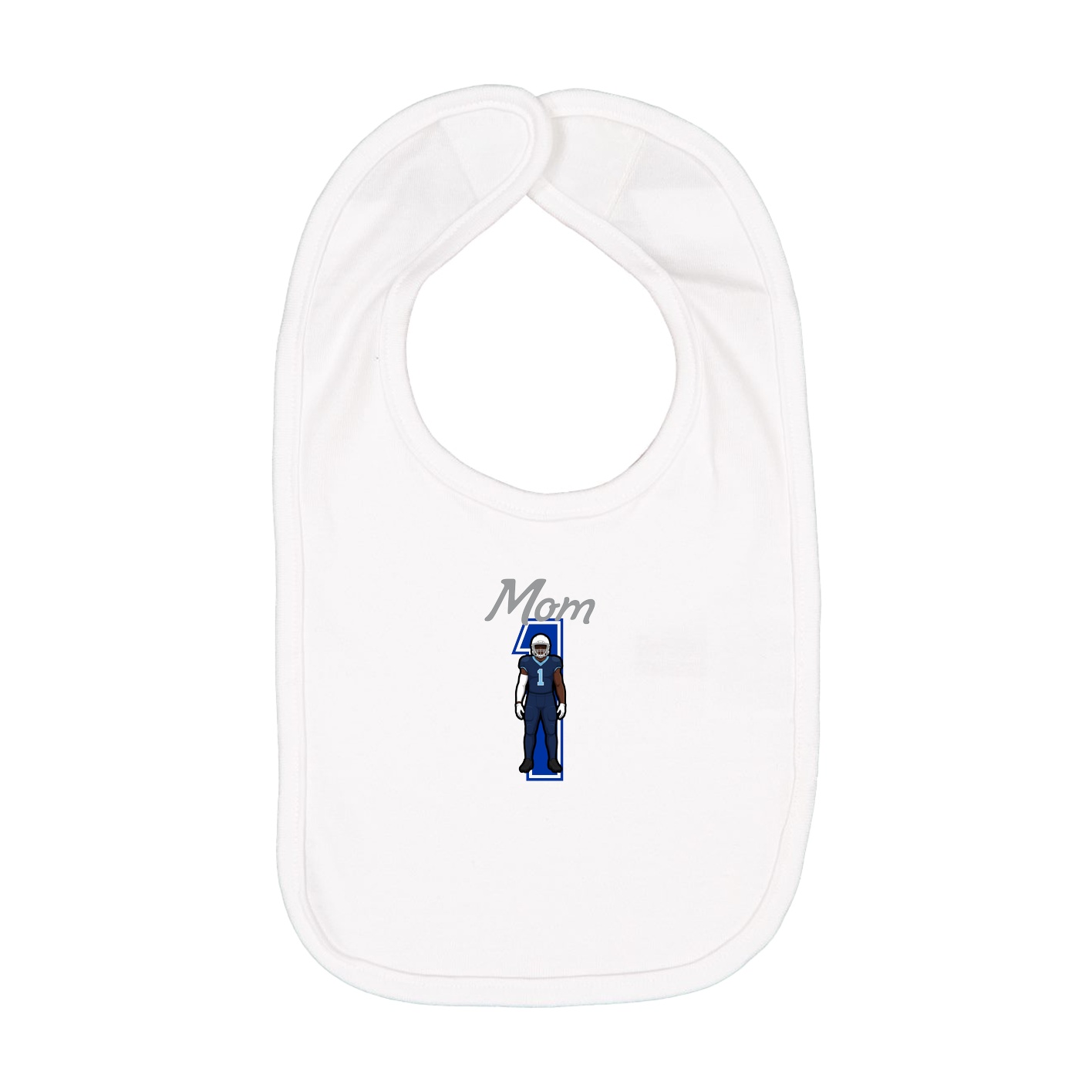 Infant Bib — Mothers Day Shirsey in White