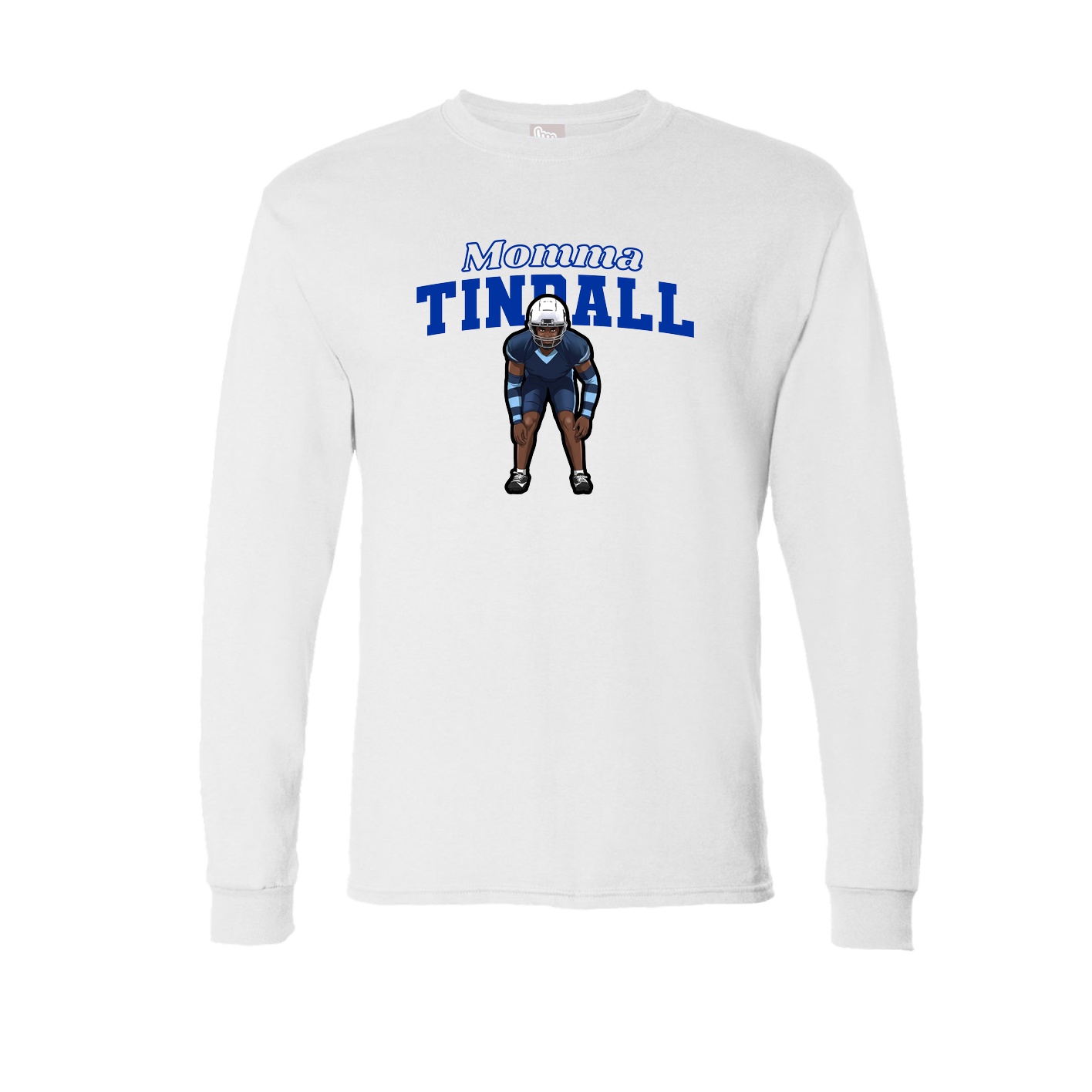 Long Sleeve Tee — Mothers Day Block in White