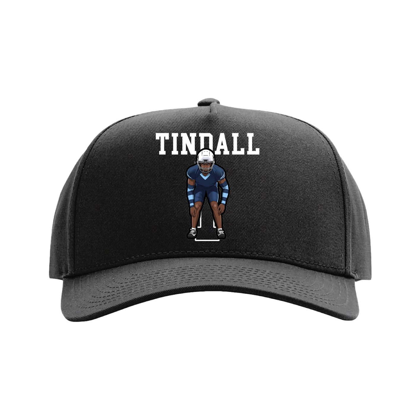 Full Fabric Five-Panel Champ Cap — Shirsey in Black