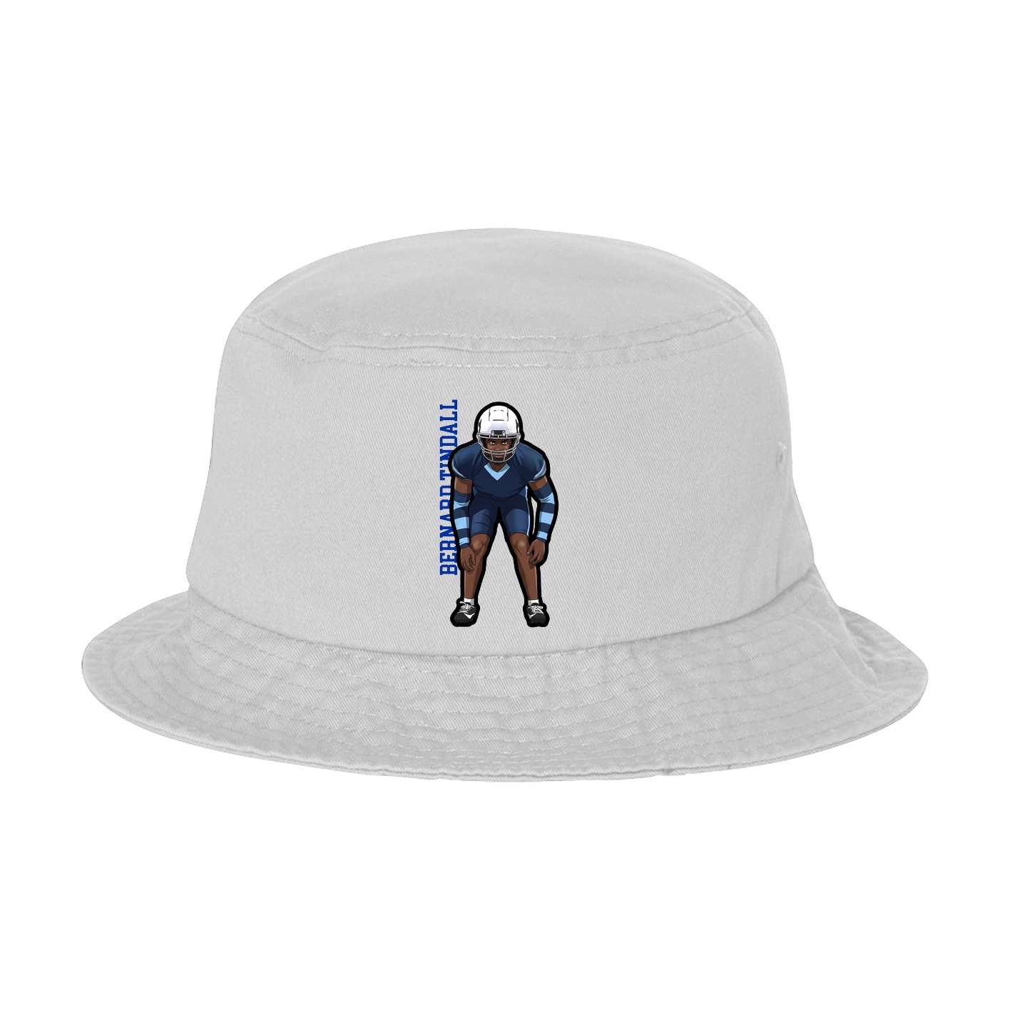 Bucket Cap — Name Vertical in White