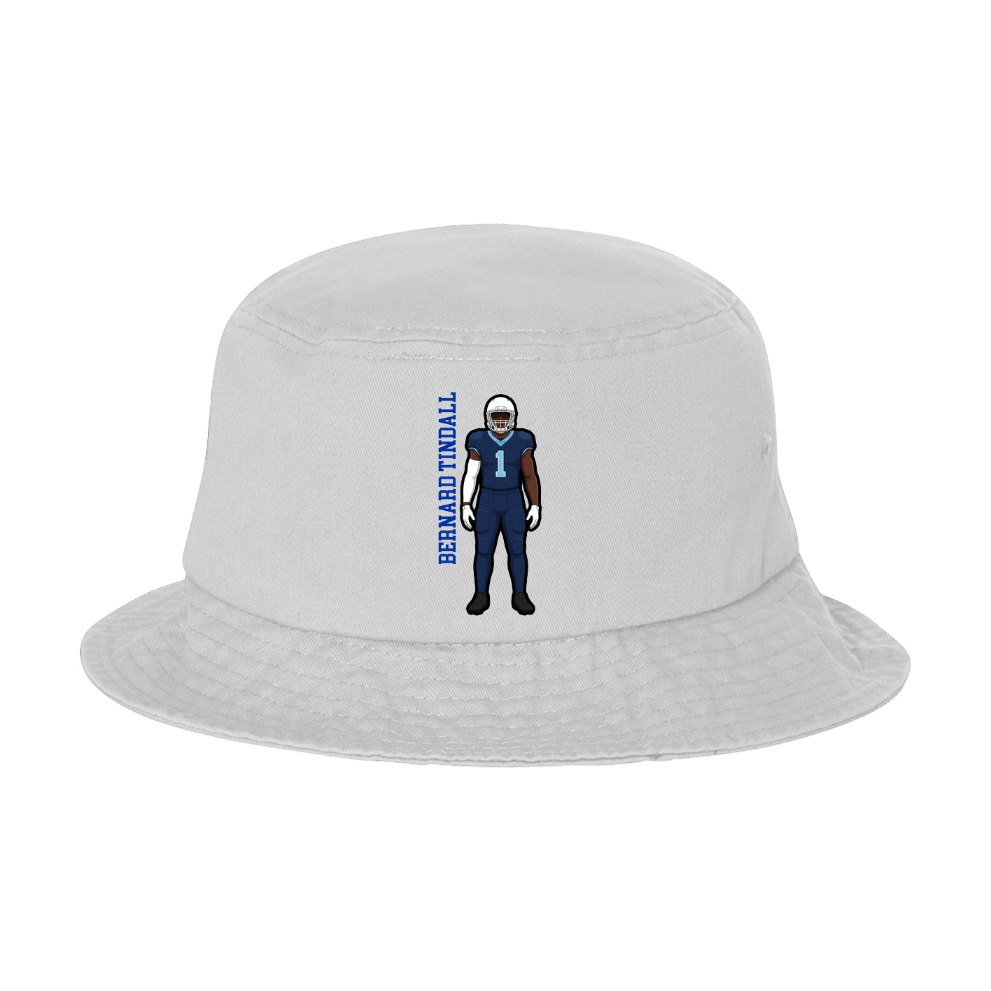 Bucket Cap — Name Vertical in White