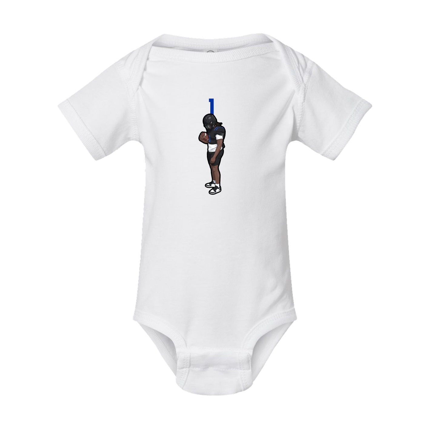 Baby Onesie — Number Top in White