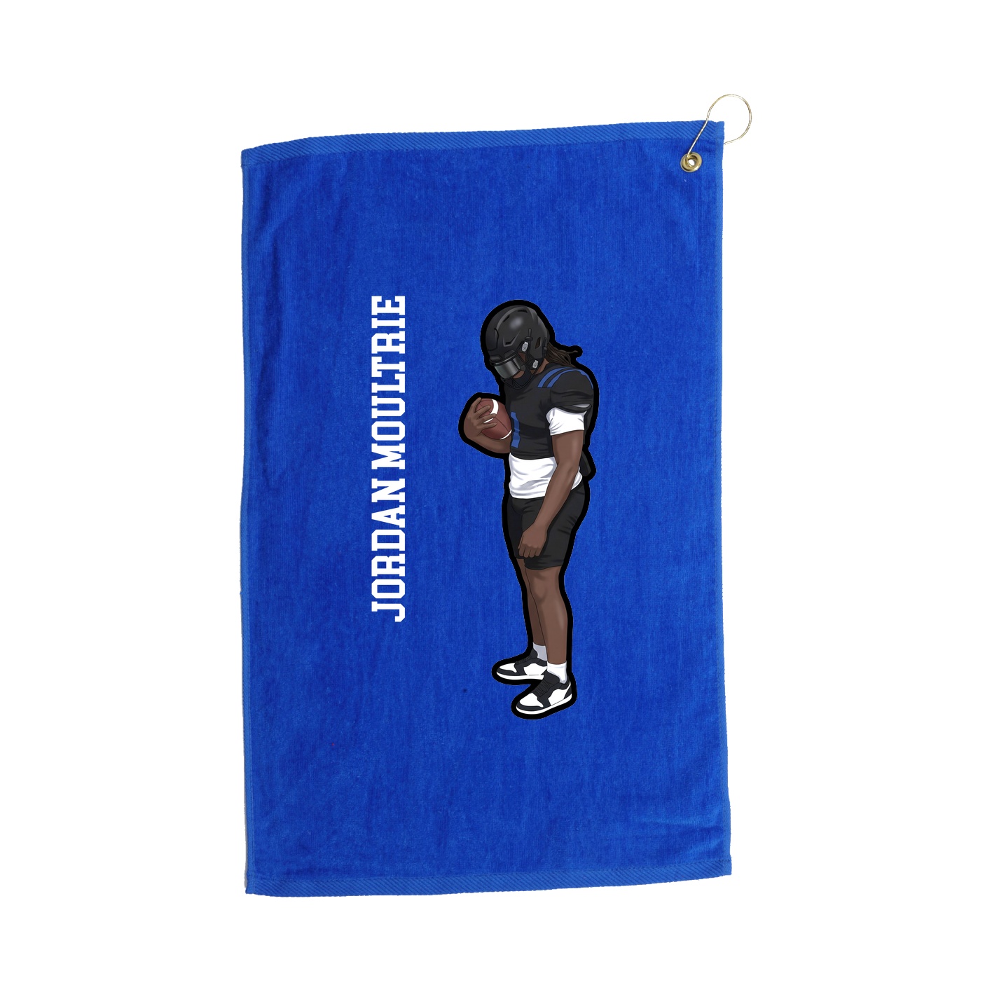 Golf Towel — Name Vertical in Royal