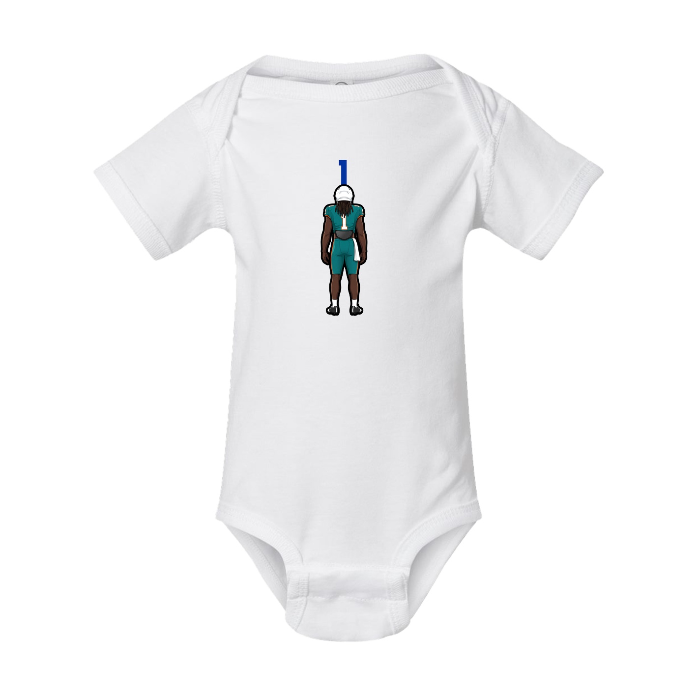 Baby Onesie — Number Top in White