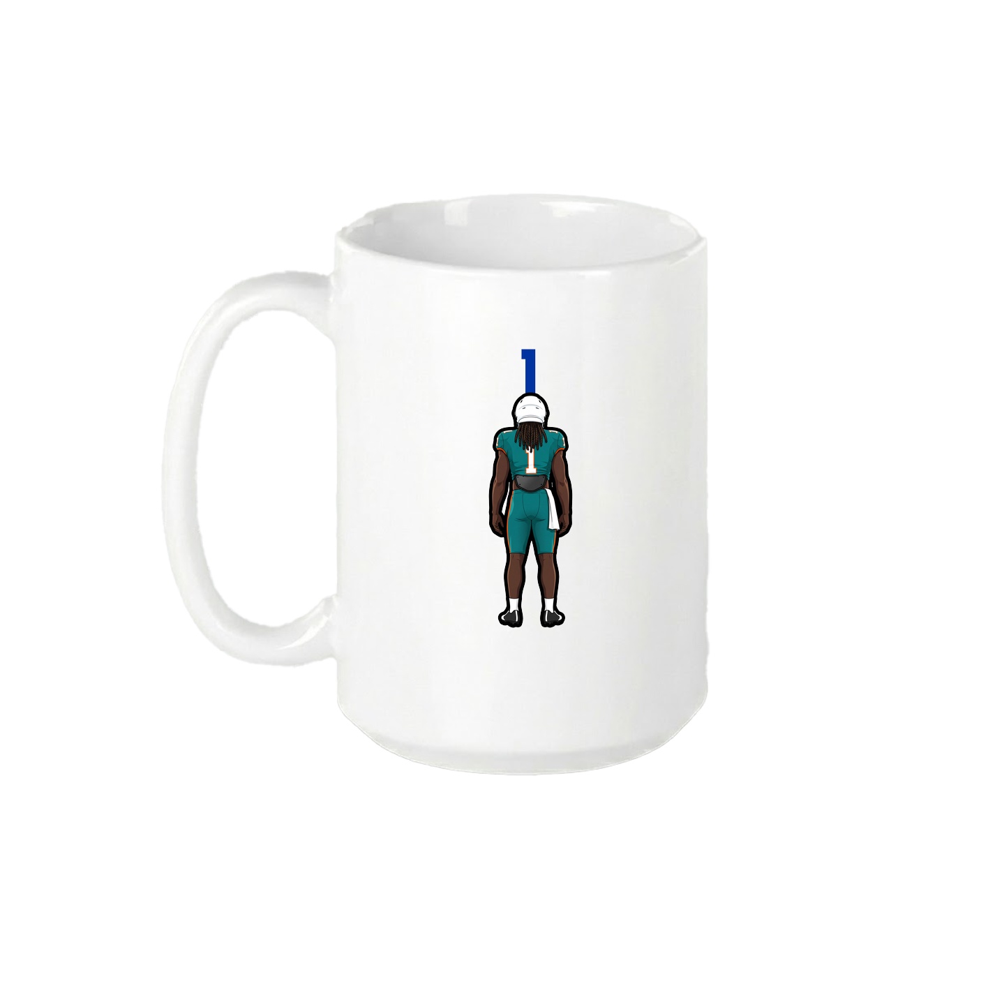 15oz Coffee Mug — Number Top in White