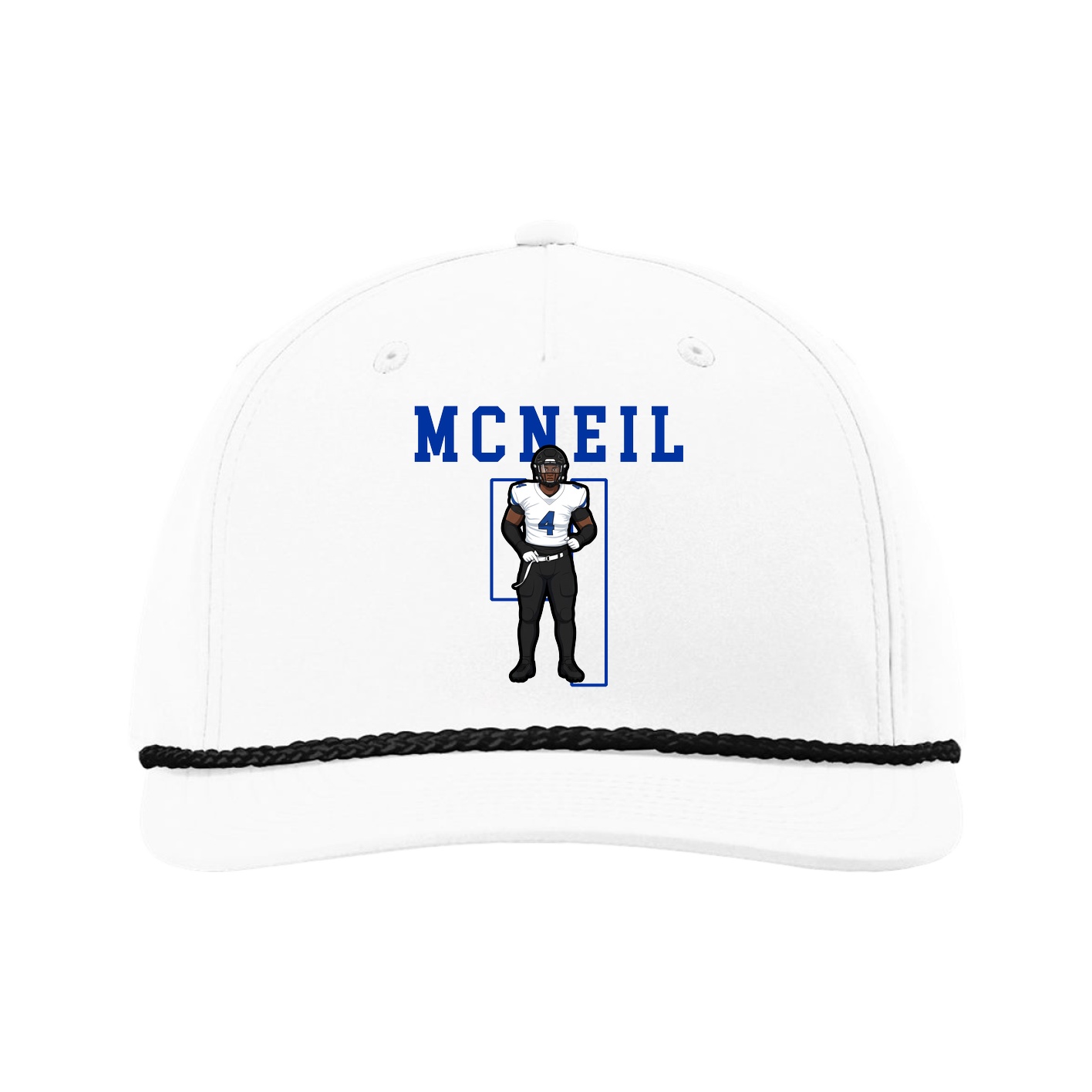 Five-Panel Classic Rope Cap — Shirsey in White