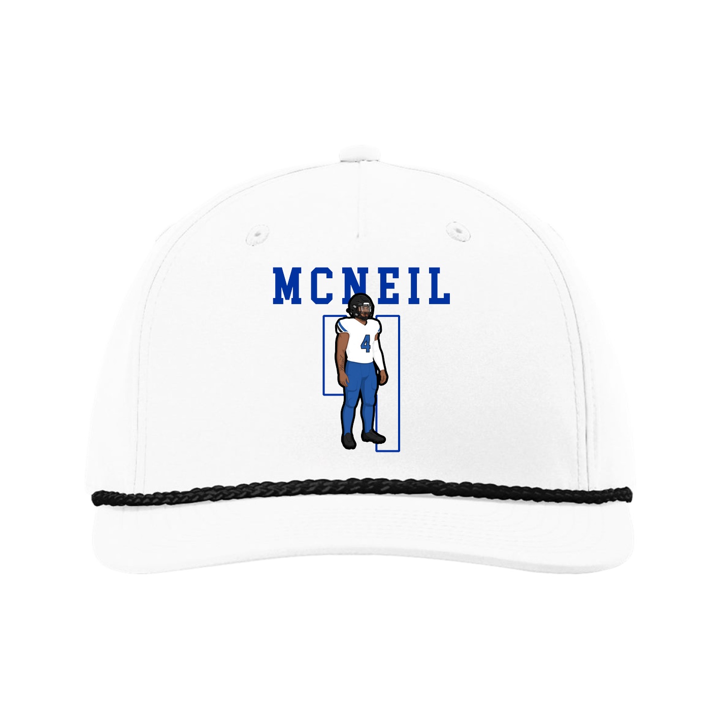 Five-Panel Classic Rope Cap — Shirsey in White