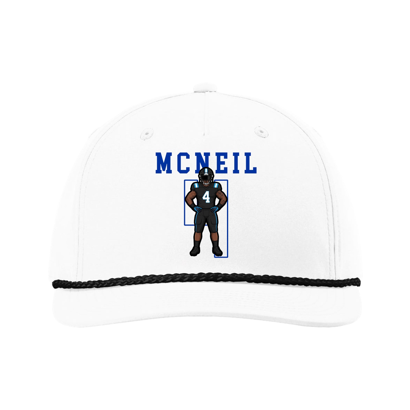 Five-Panel Classic Rope Cap — Shirsey in White