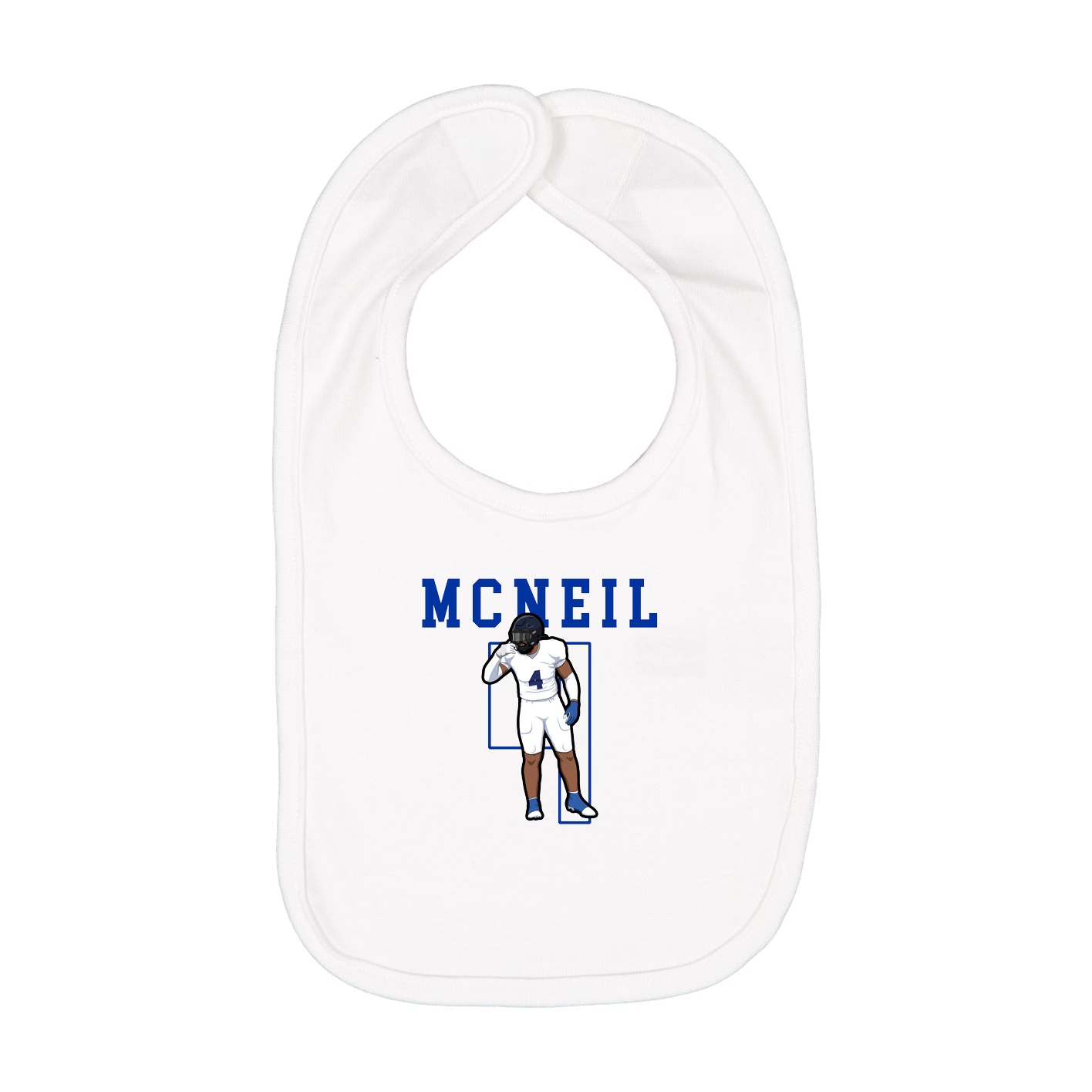 Infant Bib — Shirsey in White